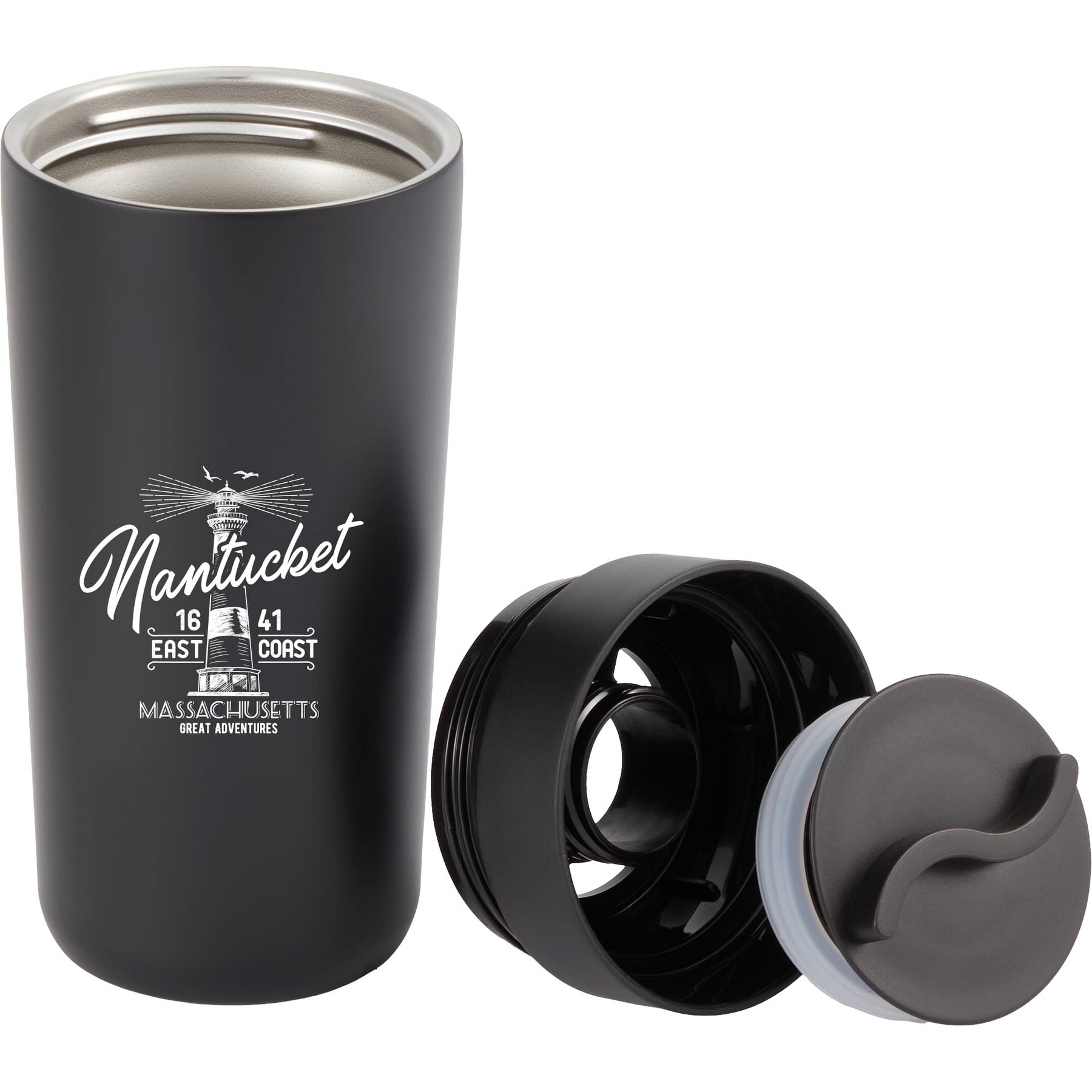 Maddie Recycled Vacuum Tumbler w/ 360 Lid 16oz 1