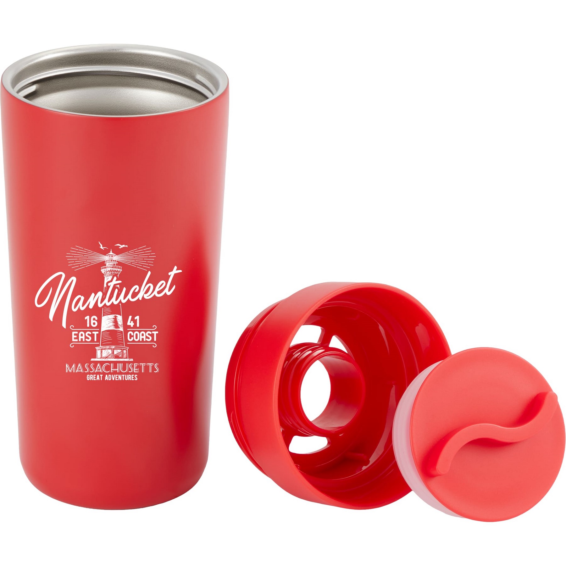 Maddie Recycled Vacuum Tumbler w/ 360 Lid 16oz 1