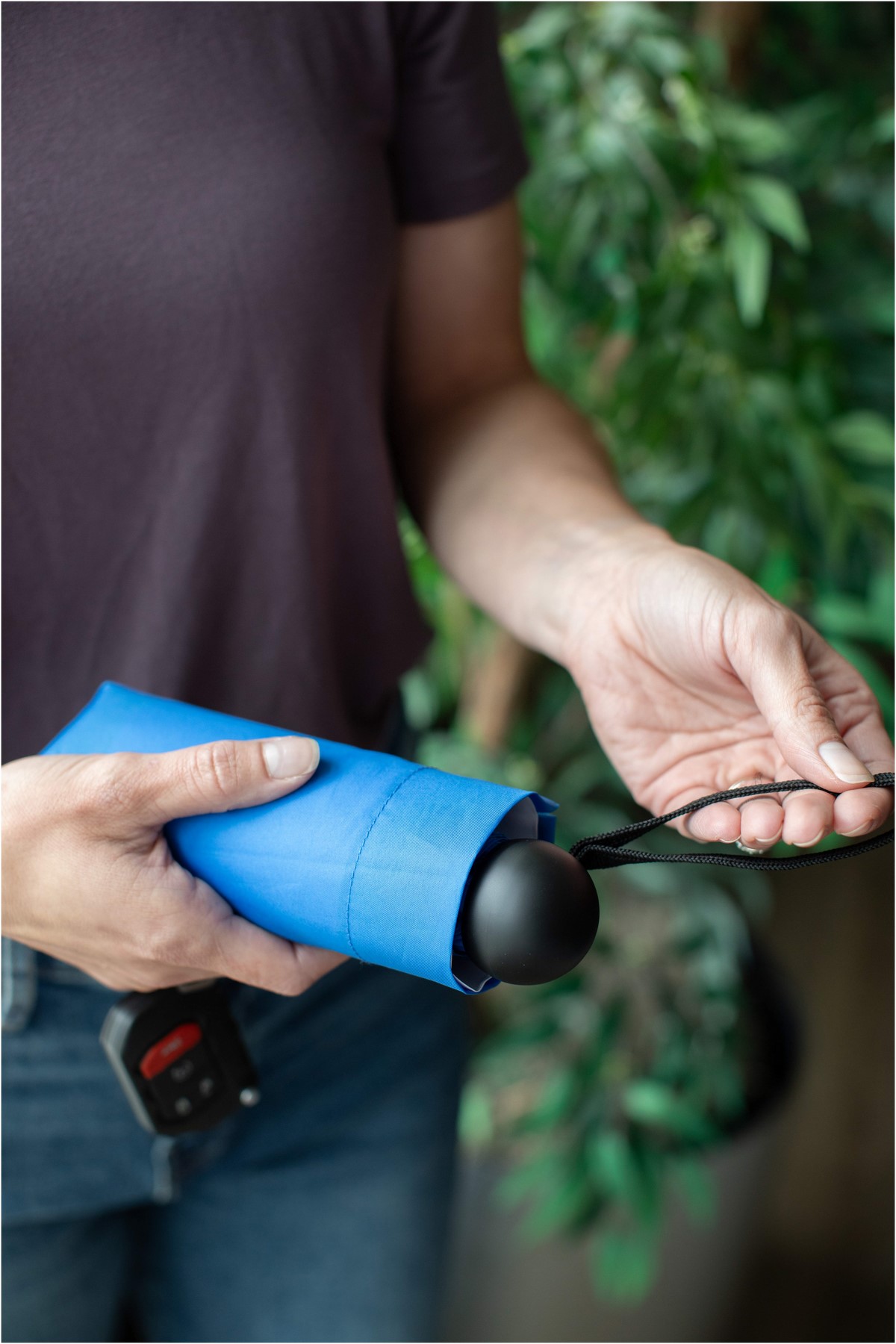 37" Recycled 5 Folding Umbrella 1