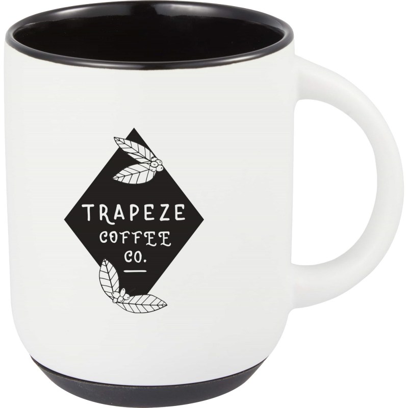 Isaac Ceramic Mug w/ Rubber Bottom 14oz 1 Isaac Ceramic Mug w/ Rubber Bottom 14oz 1