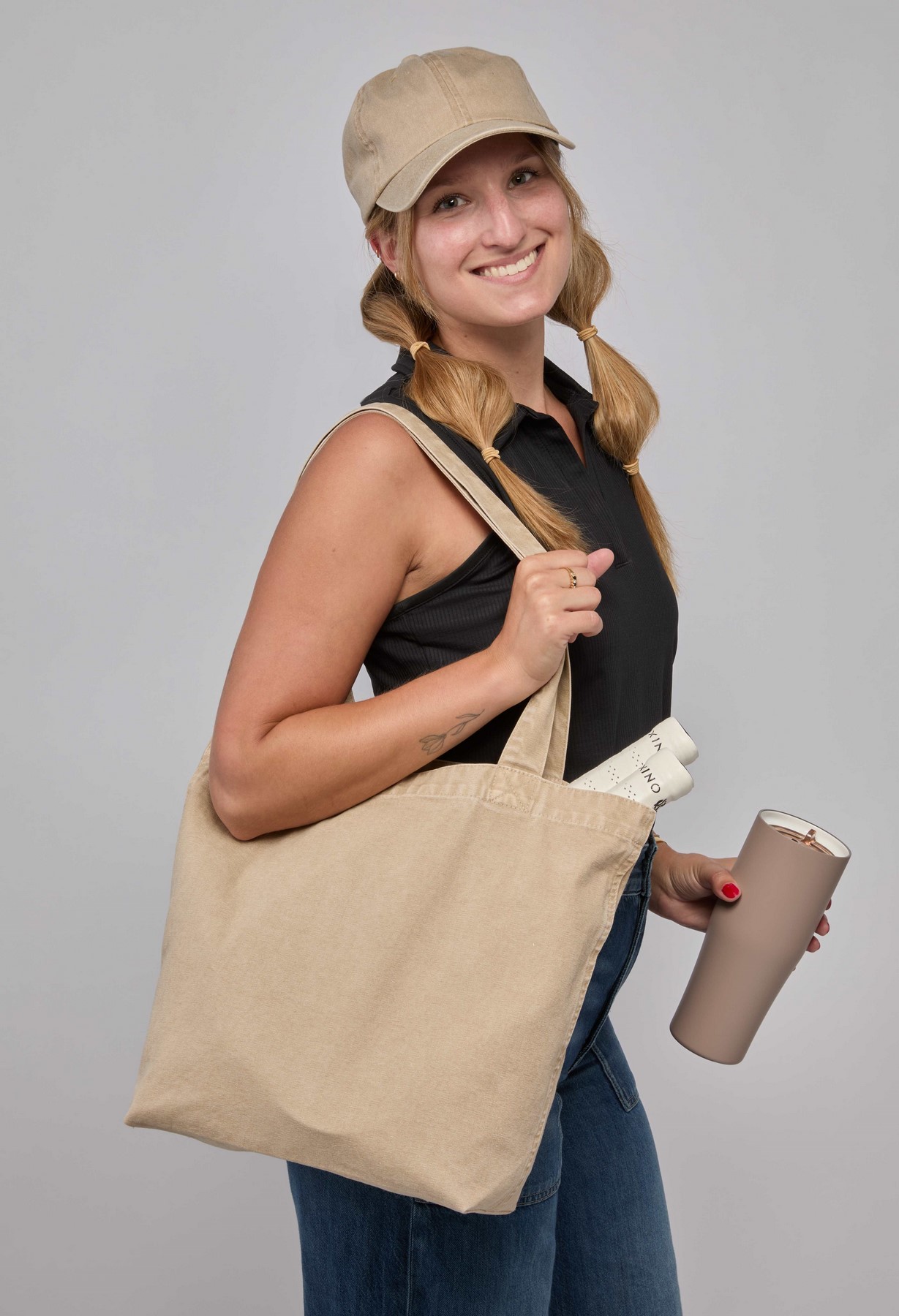 Recycled Washed 10oz Cotton Tote 1