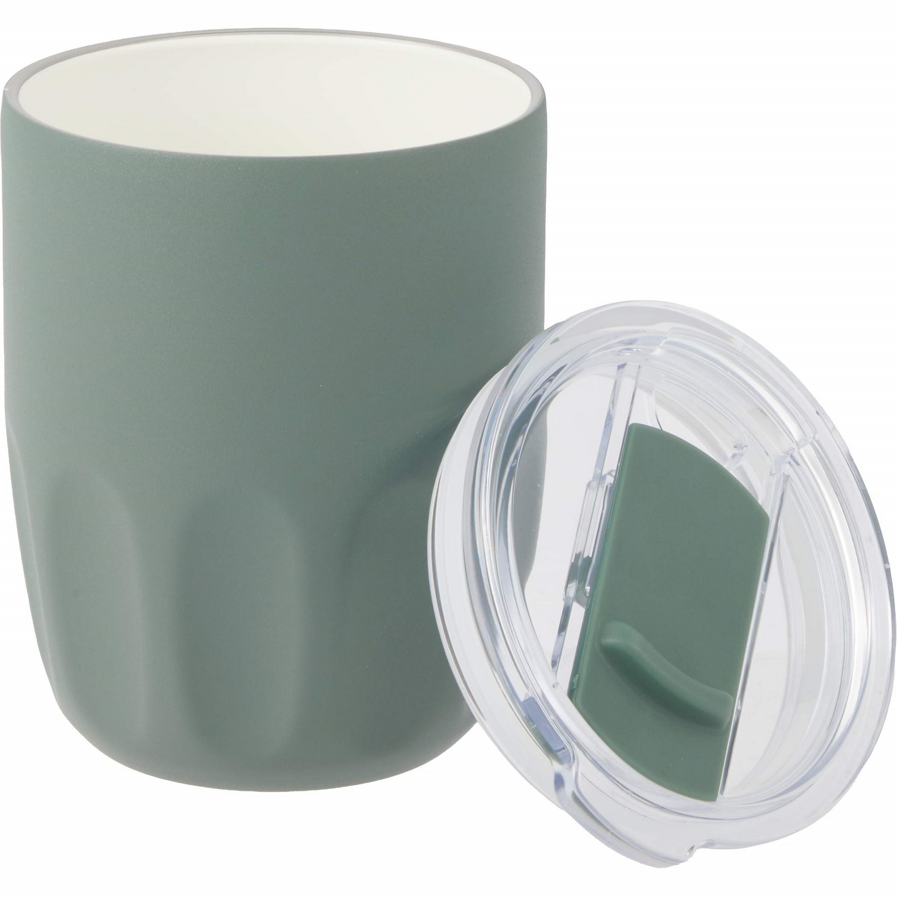 Olla Vacuum Coffee Cup w/ Ceramic Liner & Lid 10oz 1