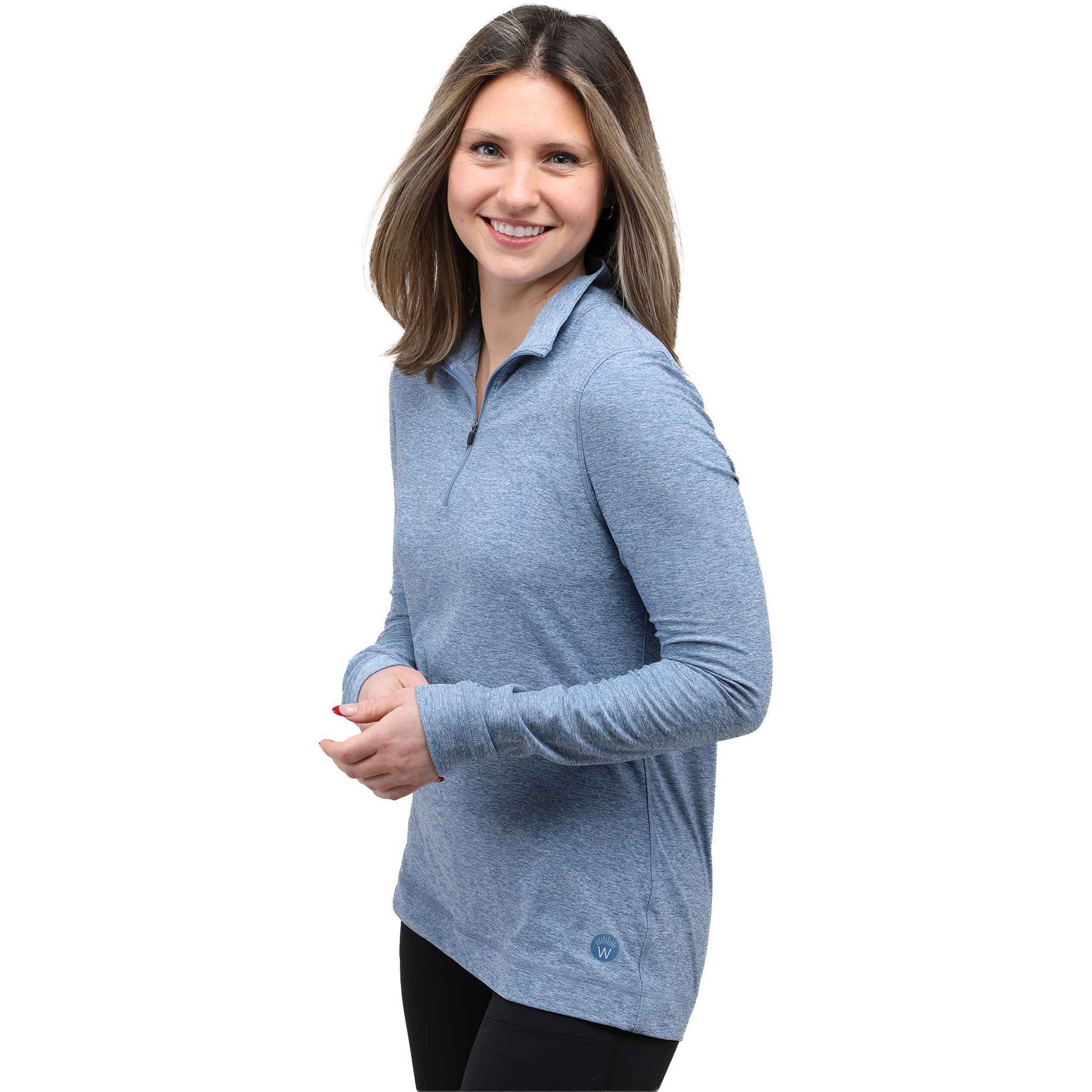 WELLABLE Women's Knit 1/4 Zip 1