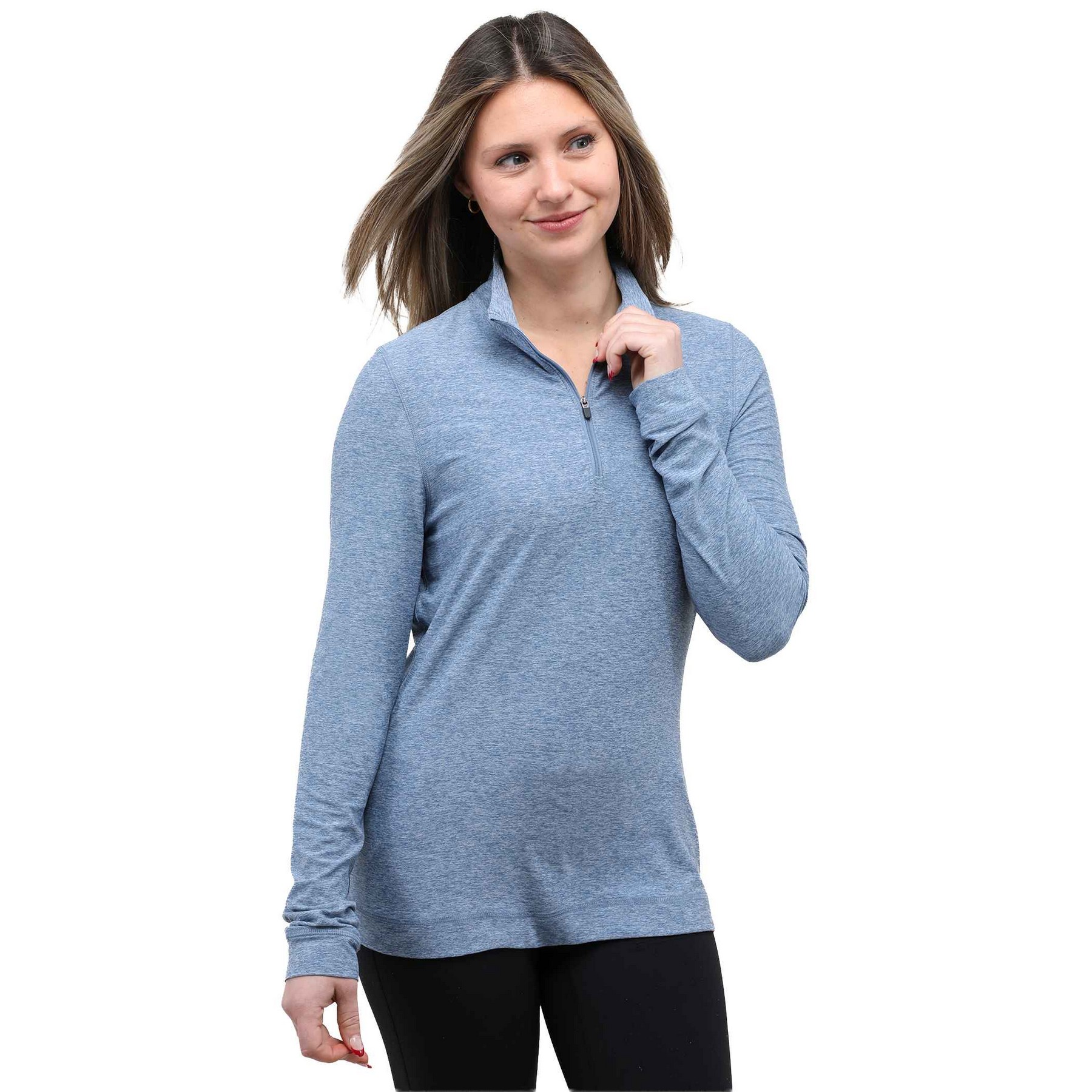 WELLABLE Women's Knit 1/4 Zip 1