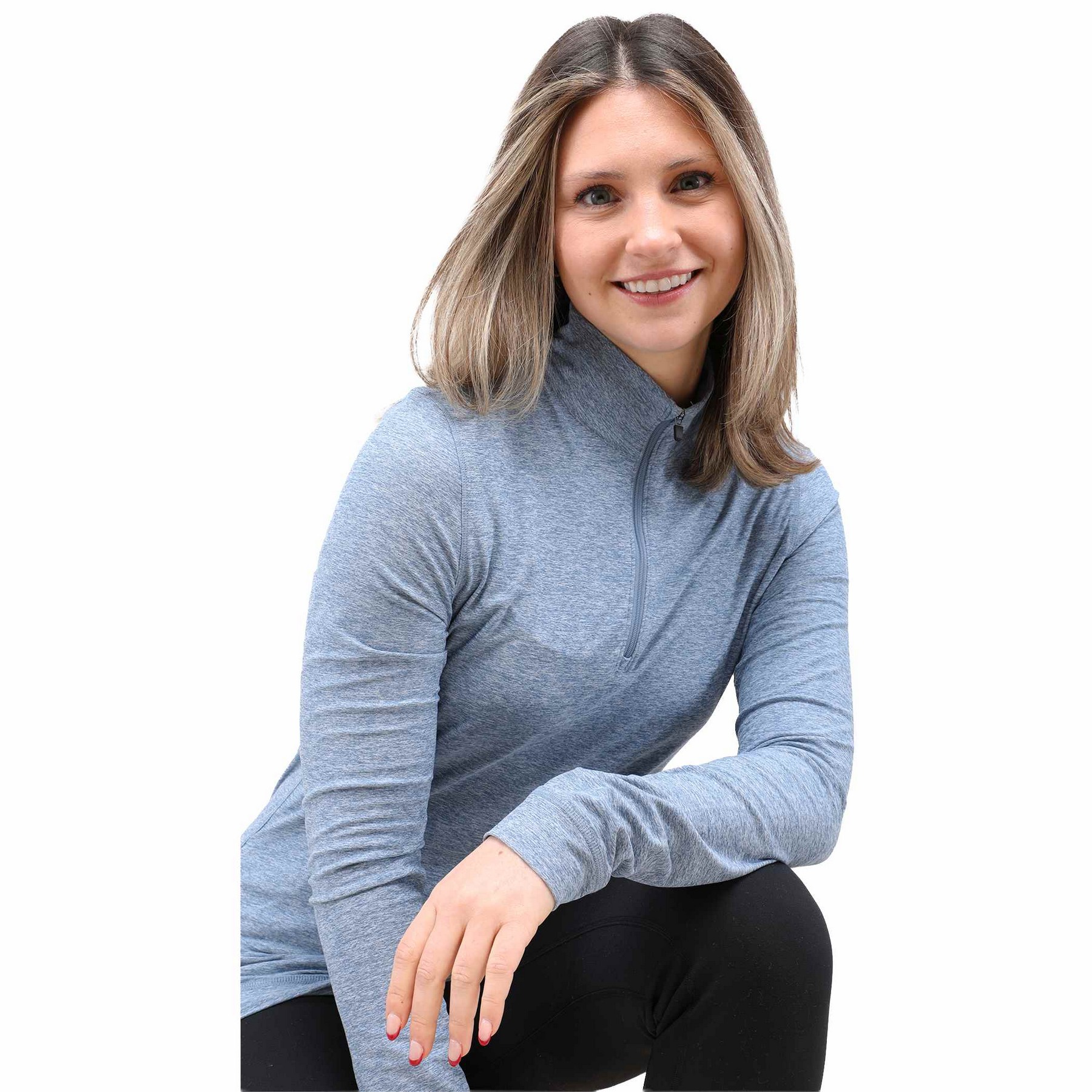 WELLABLE Women's Knit 1/4 Zip 1