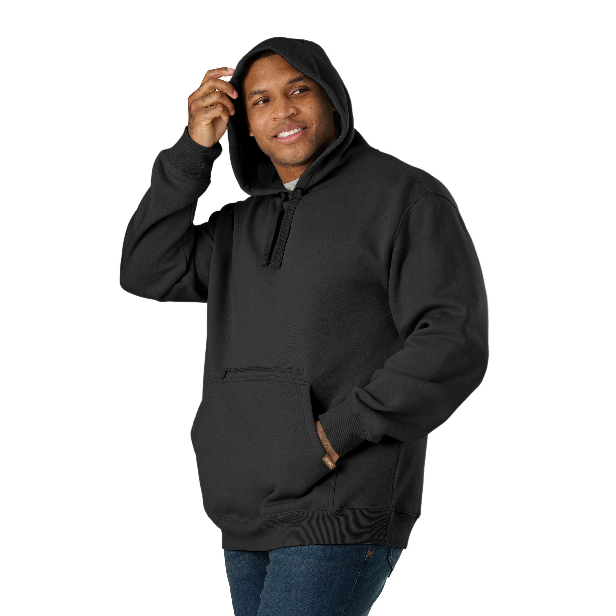 Berne Heritage Zippered Pocket Hooded Sweatshirt - Men's 2