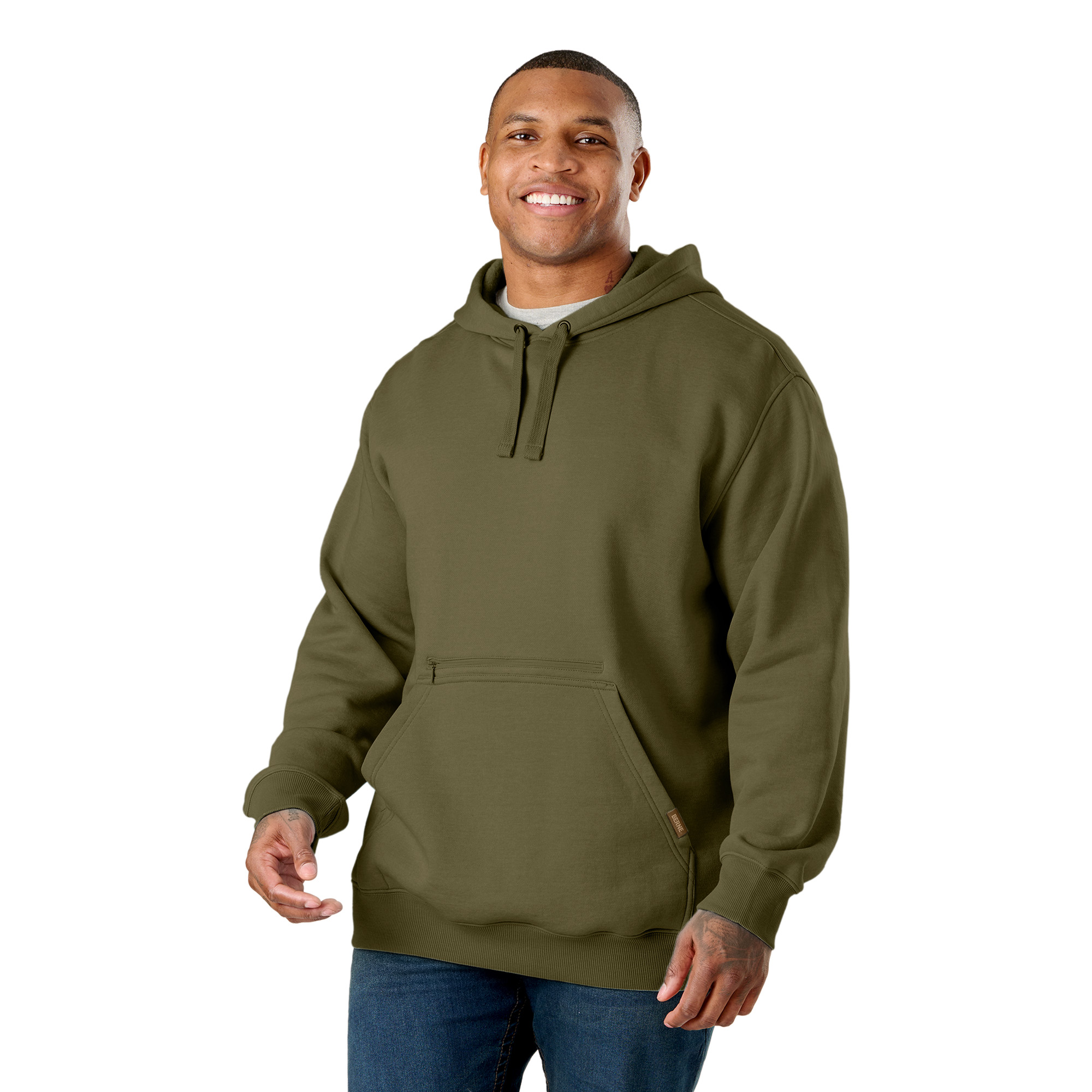 Berne Heritage Zippered Pocket Hooded Sweatshirt - Men's 2