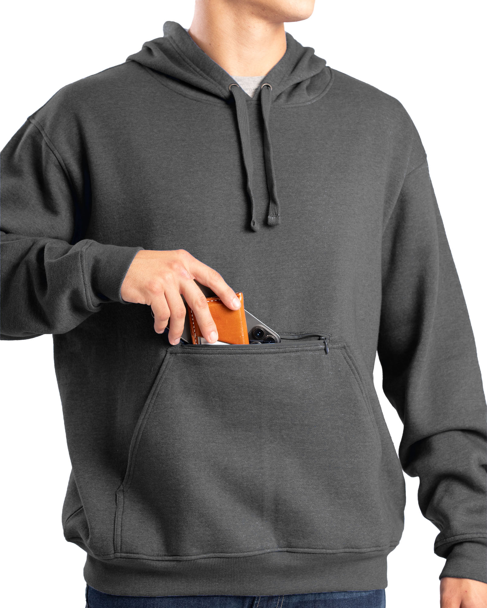 Berne Heritage Zippered Pocket Hooded Sweatshirt - Men's 2