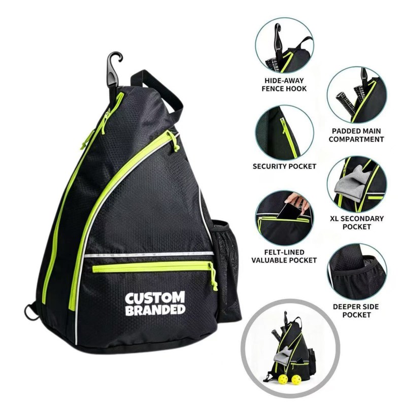 Pickleball Slingpack With Fence Hook 1 Pickleball Slingpack With Fence Hook 1