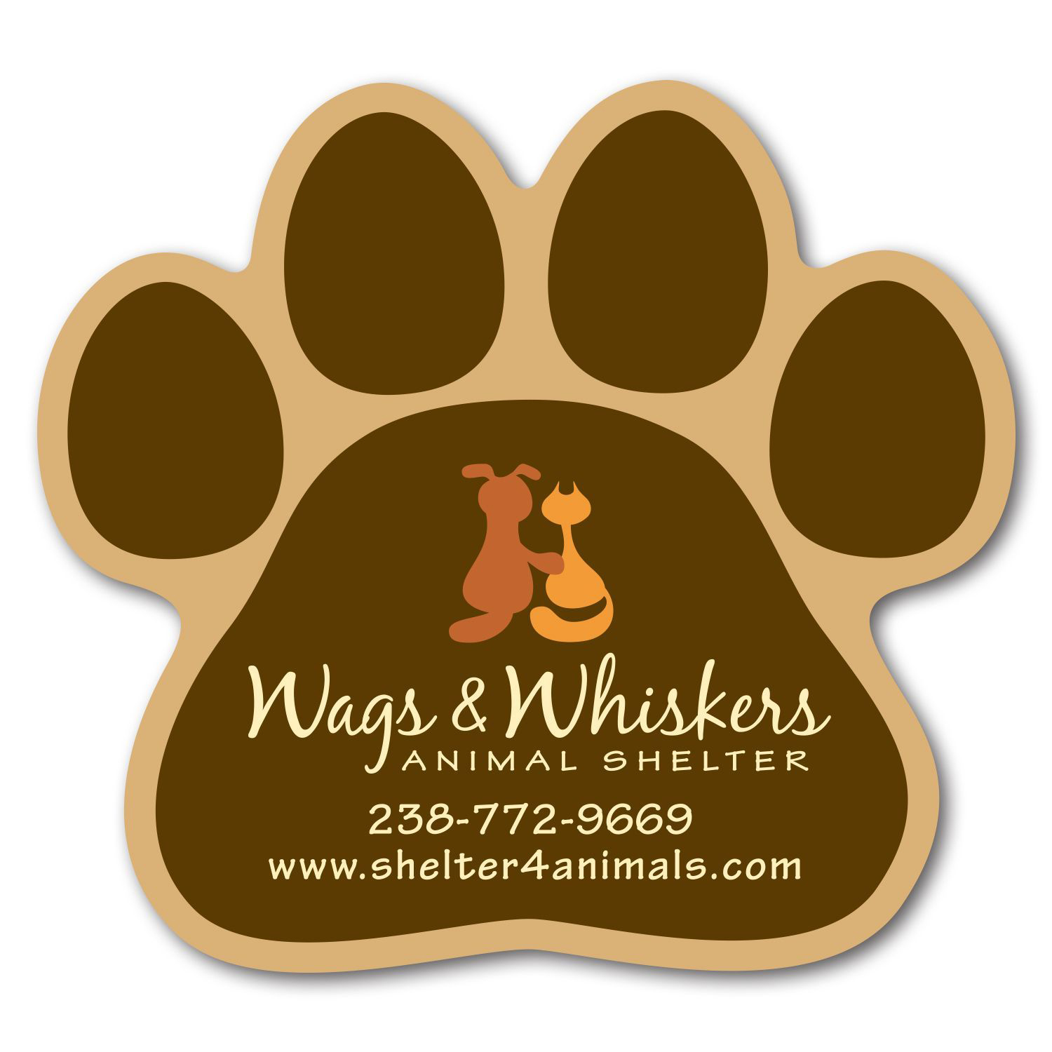 Paw Print Magnet 1