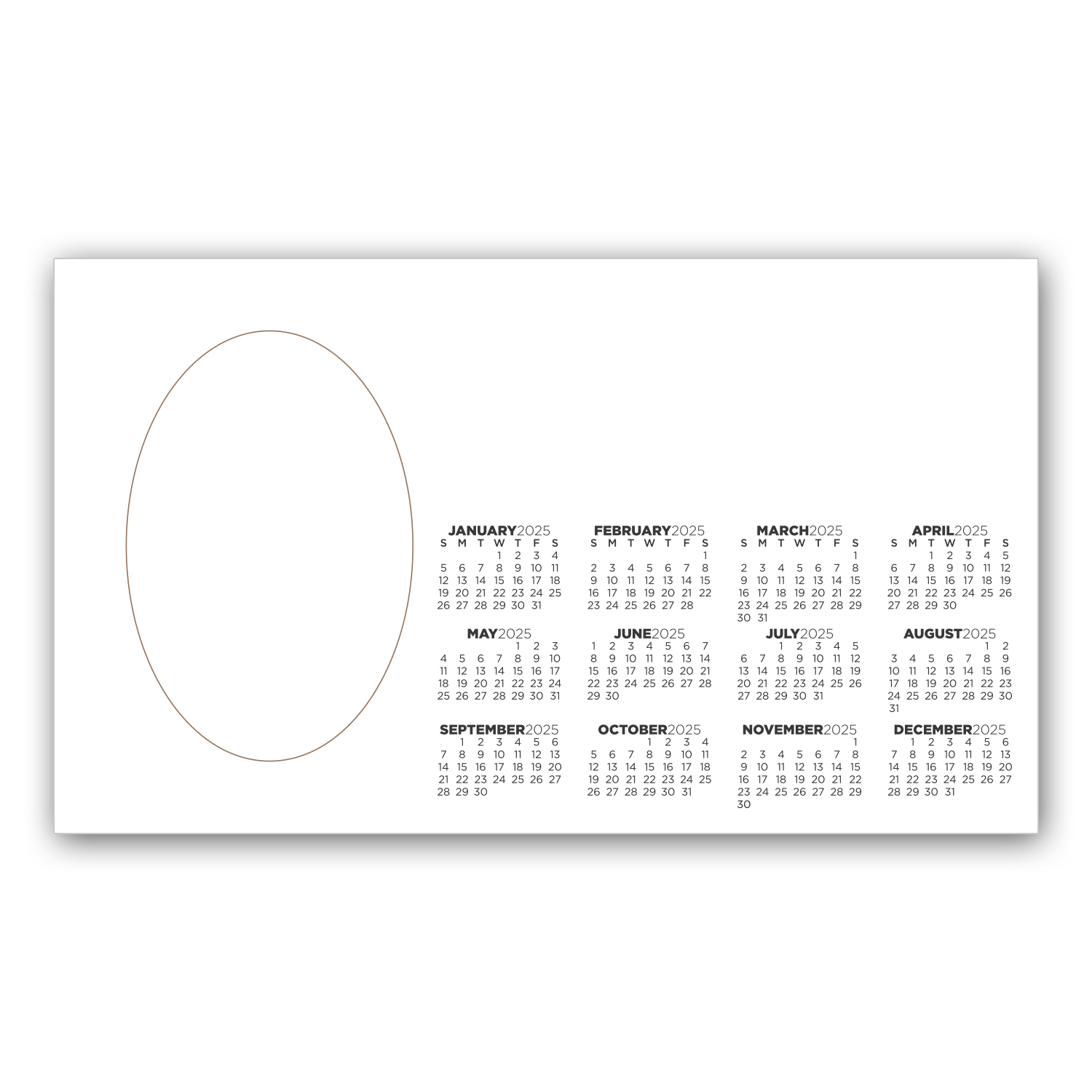 Picture Frame Magnet w/ Oval Punch Out 1