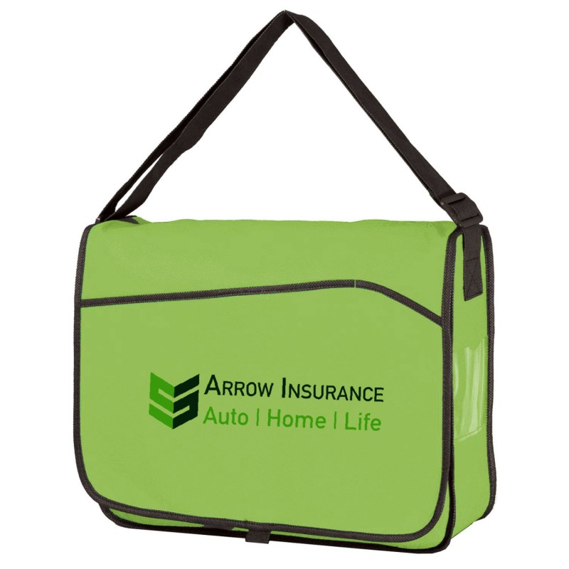 Non Woven Messenger Bag W/Pocket 1 Non Woven Messenger Bag W/Pocket 1