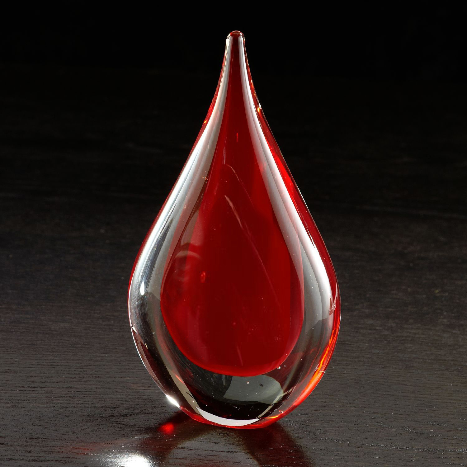 Fusion Art Glass Award w/ Black Base 1