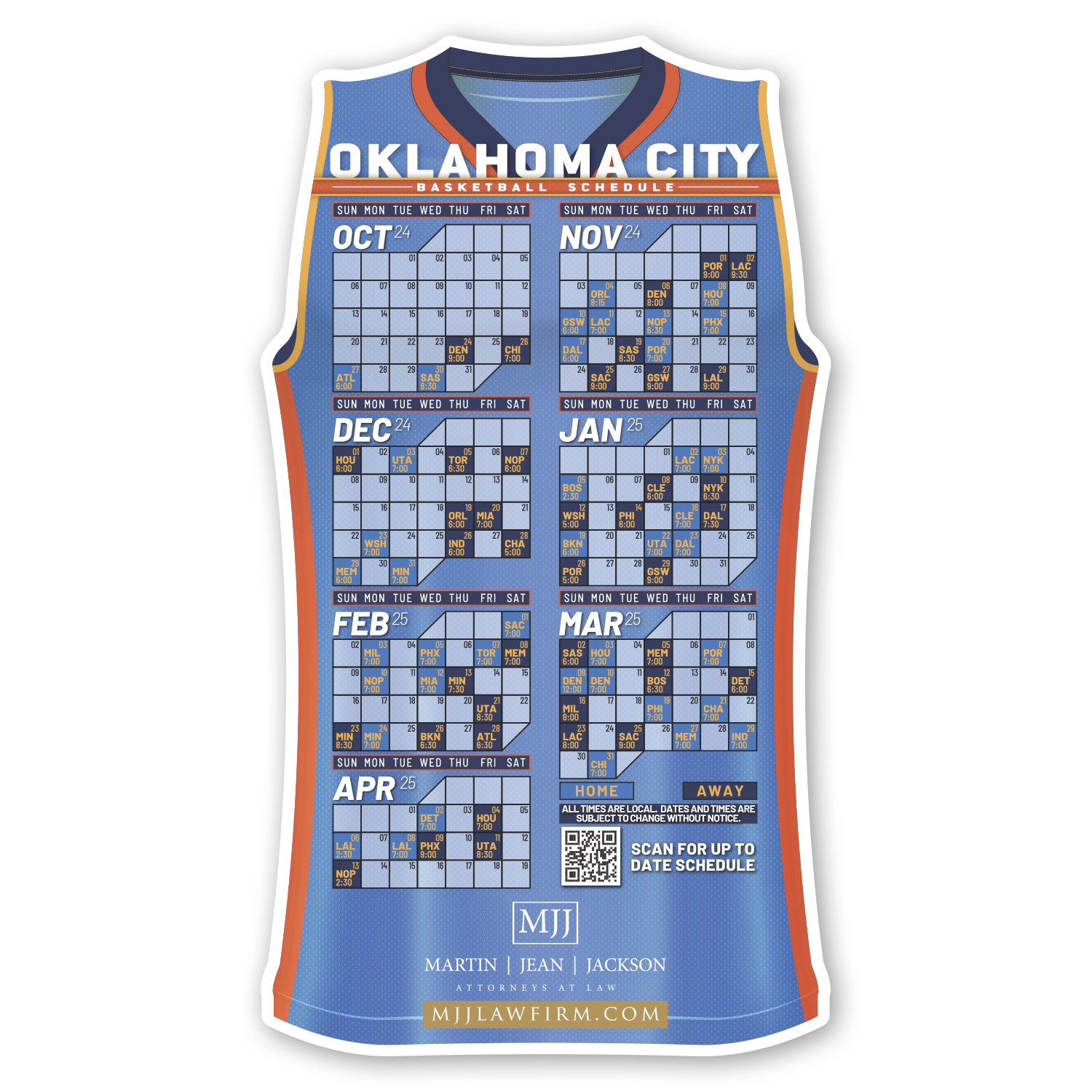 Basketball Jersey Schedule 1
