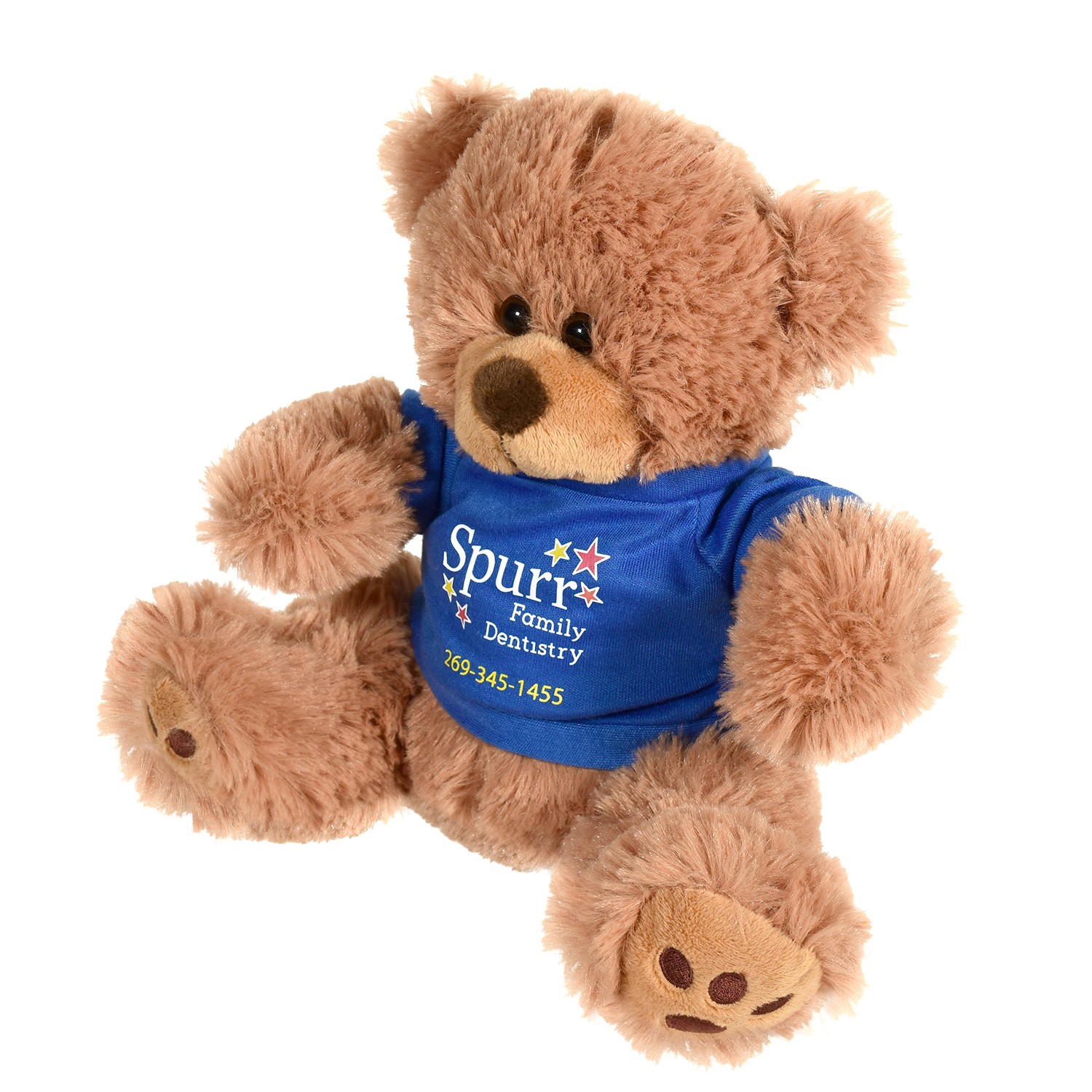 Plush Bear w/ Embroidered Paws and T-Shirt 1