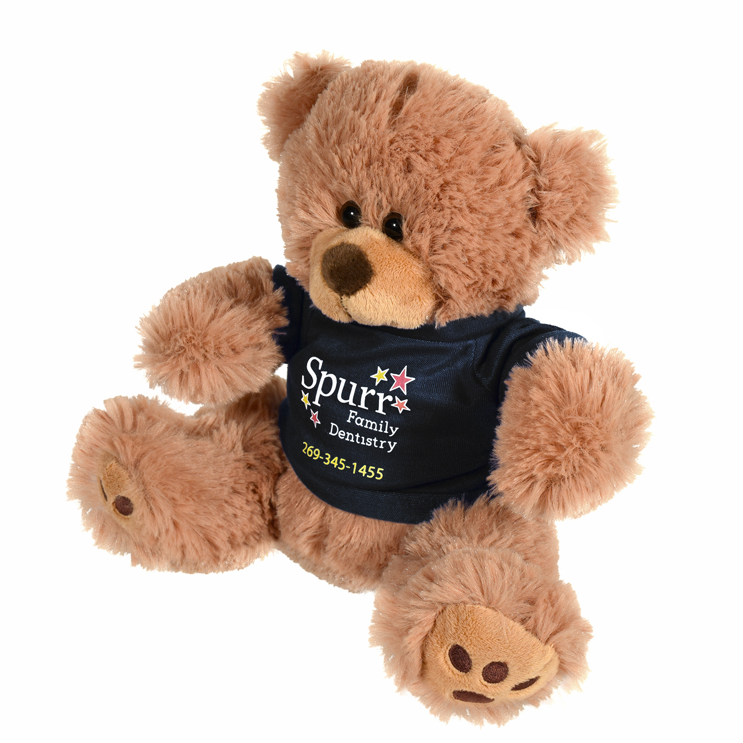 Plush Bear w/ Embroidered Paws and T-Shirt 1