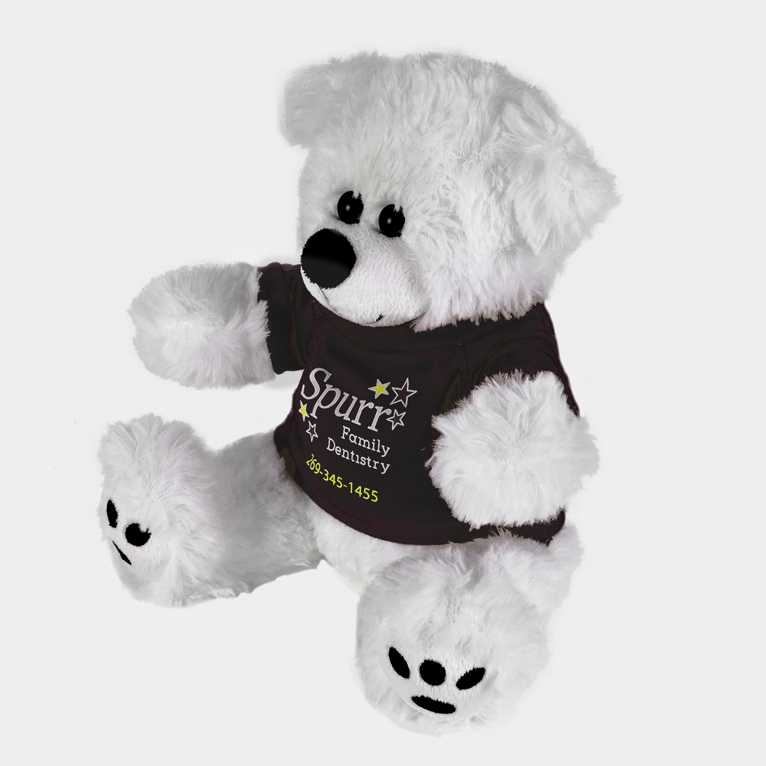 Plush Bear w/ Embroidered Paws and T-Shirt 1