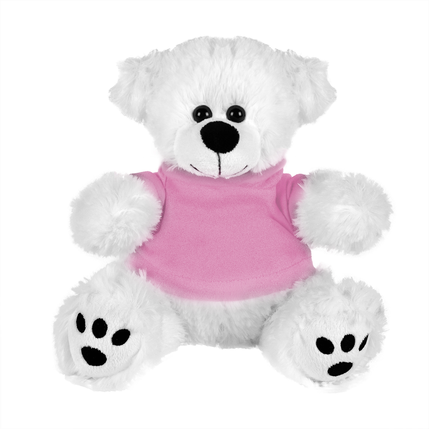Plush Bear w/ Embroidered Paws and T-Shirt 1