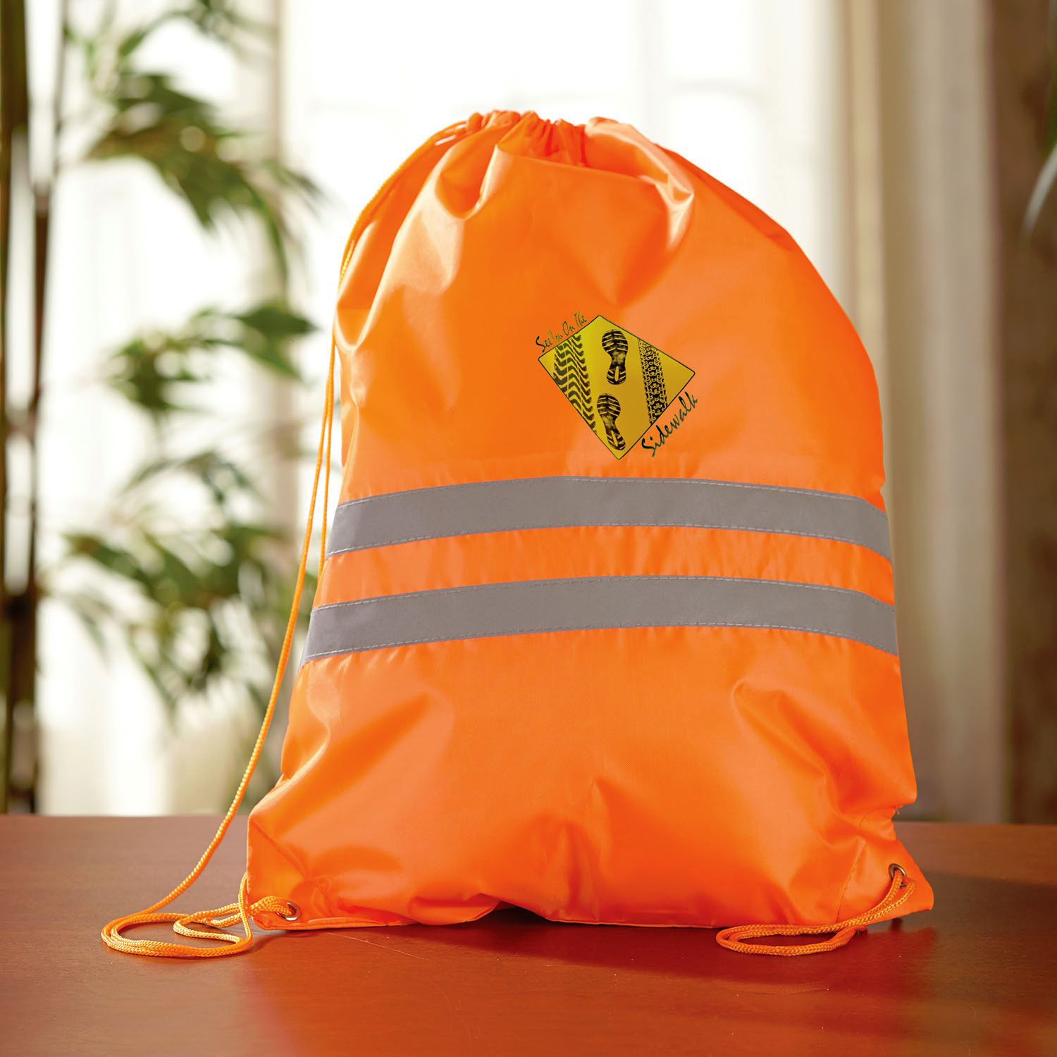 Reflective Drawstring Backpack 1