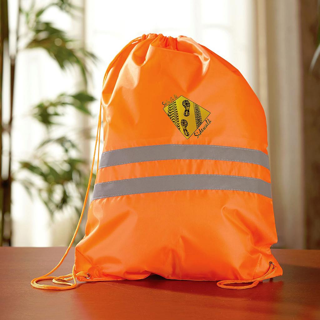 Reflective Drawstring Backpack 1