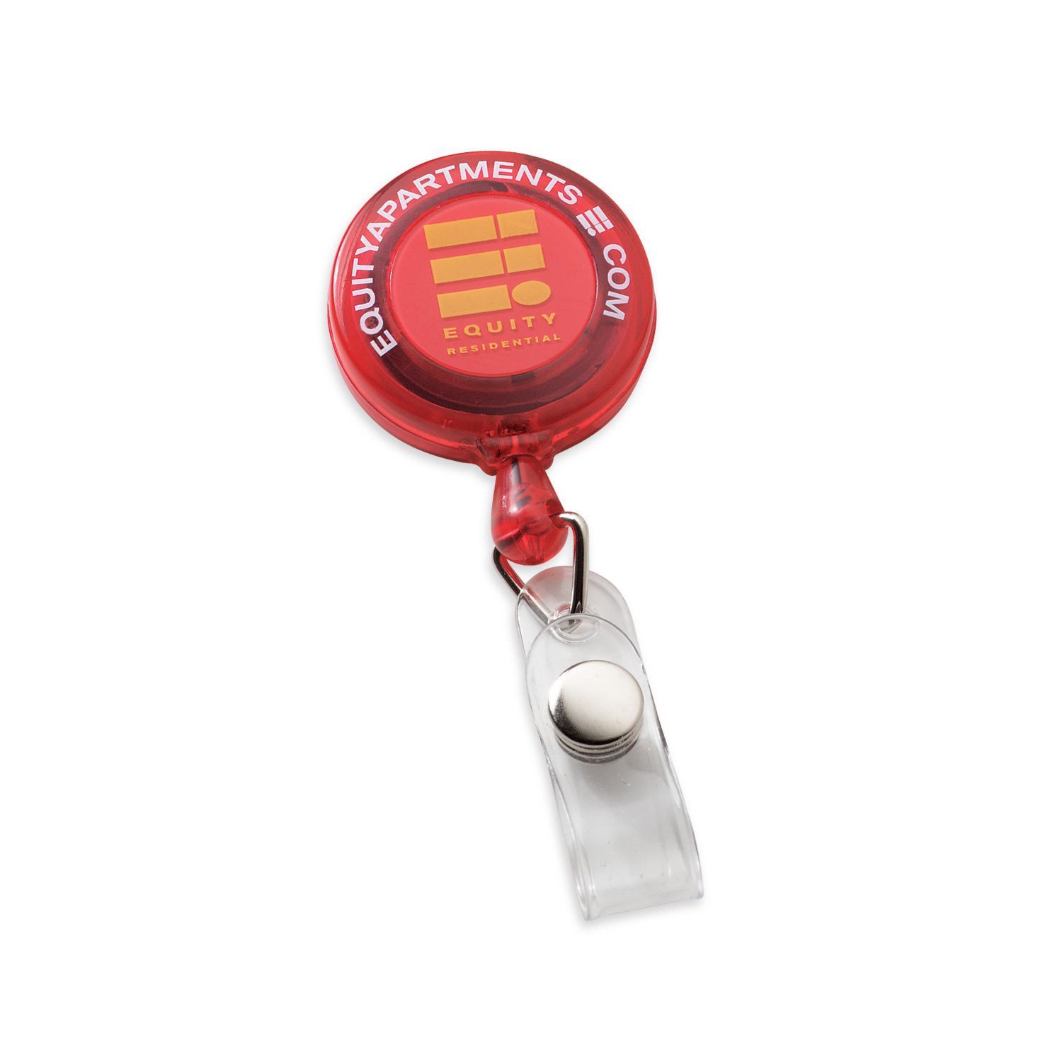 Economy Round Retractable Badge Holder 1