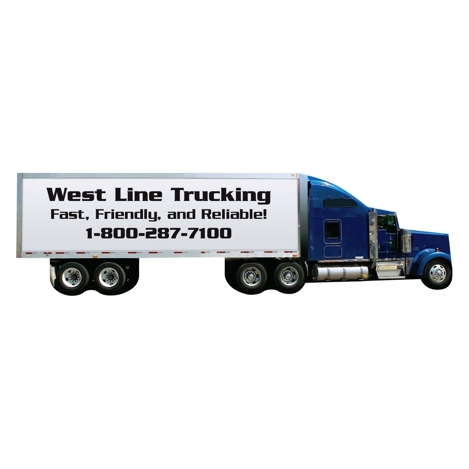Tractor Trailer Magnet 1