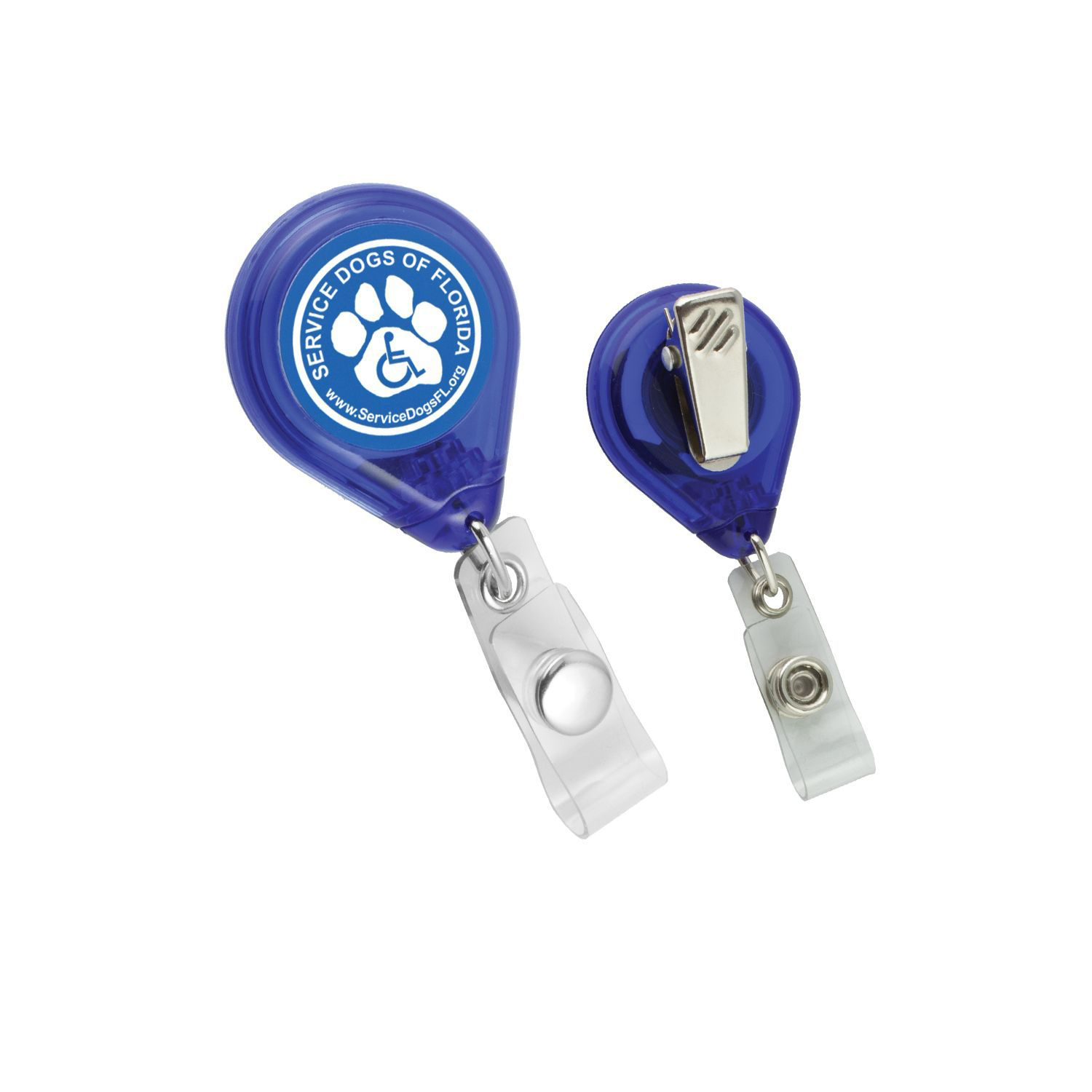 Tear Shape Retractable Badge Holder 1