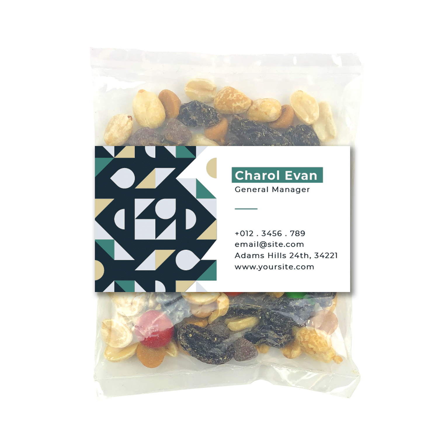 Small Snack Bag with Rectangle Magnet Standard Fill 1