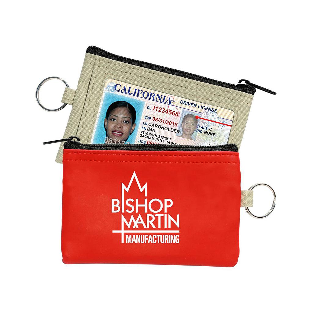 Coin Pouch W/Id Window & Split Ring 1