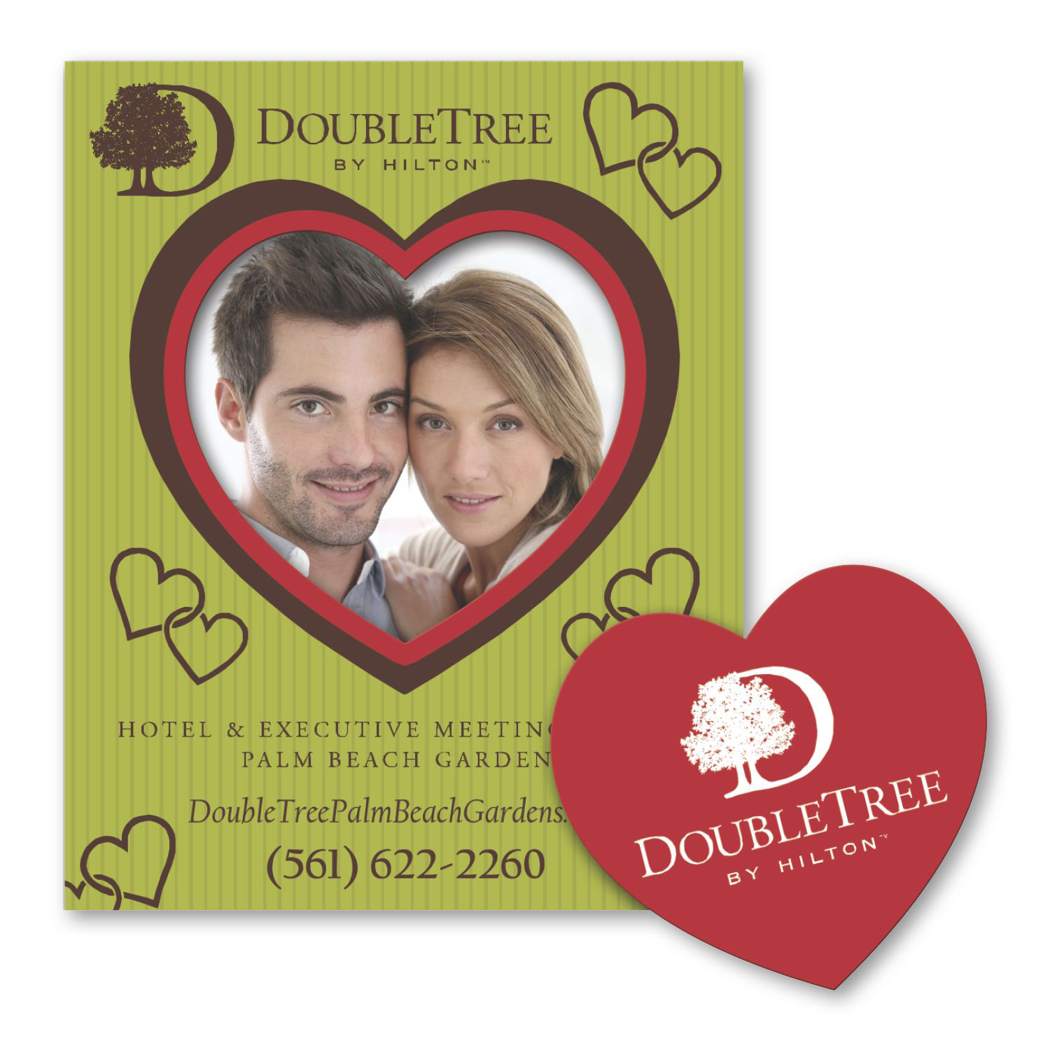 Heart Punch Out Picture Frame Magnet 1