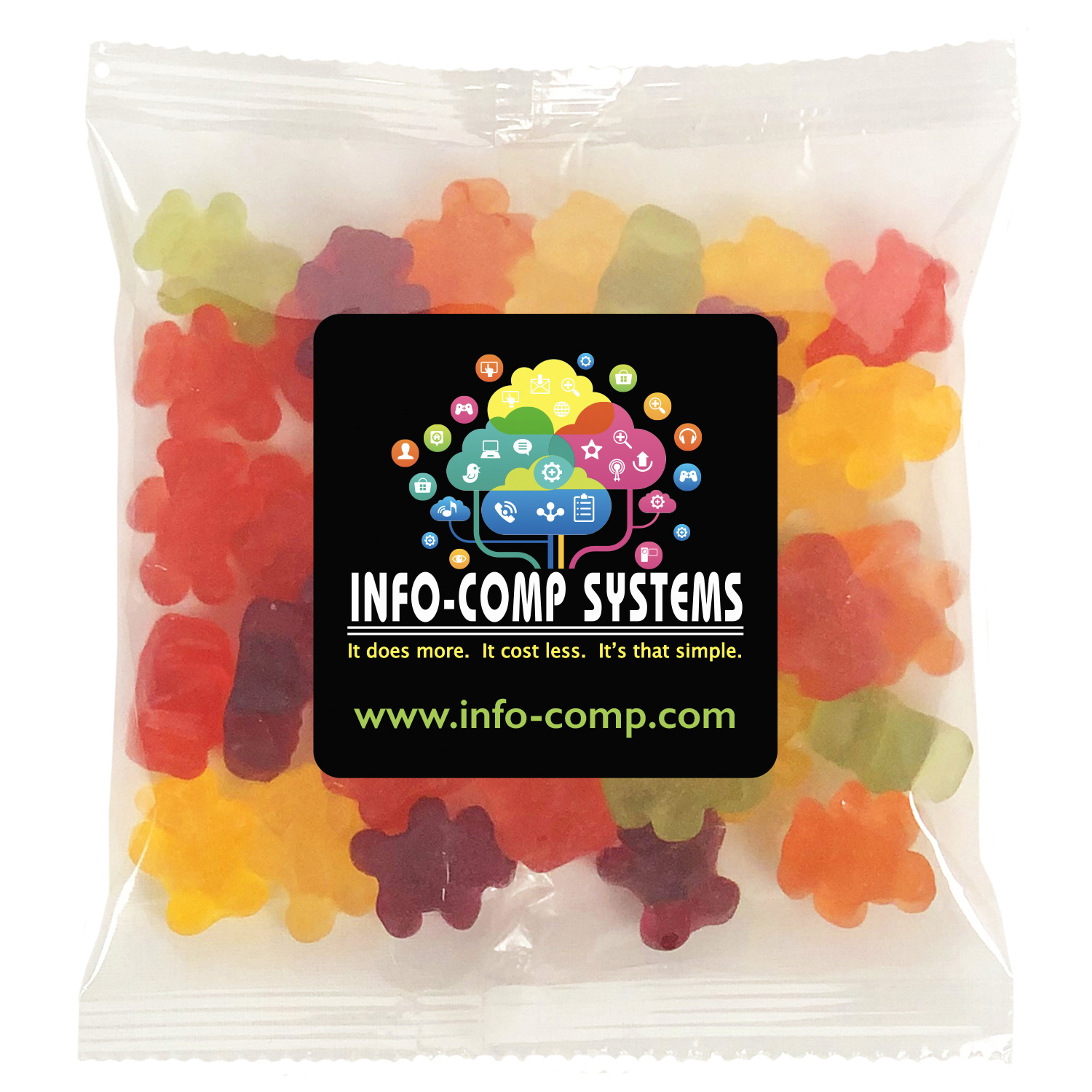 Large Snack Bag with Label Standard Fill 1