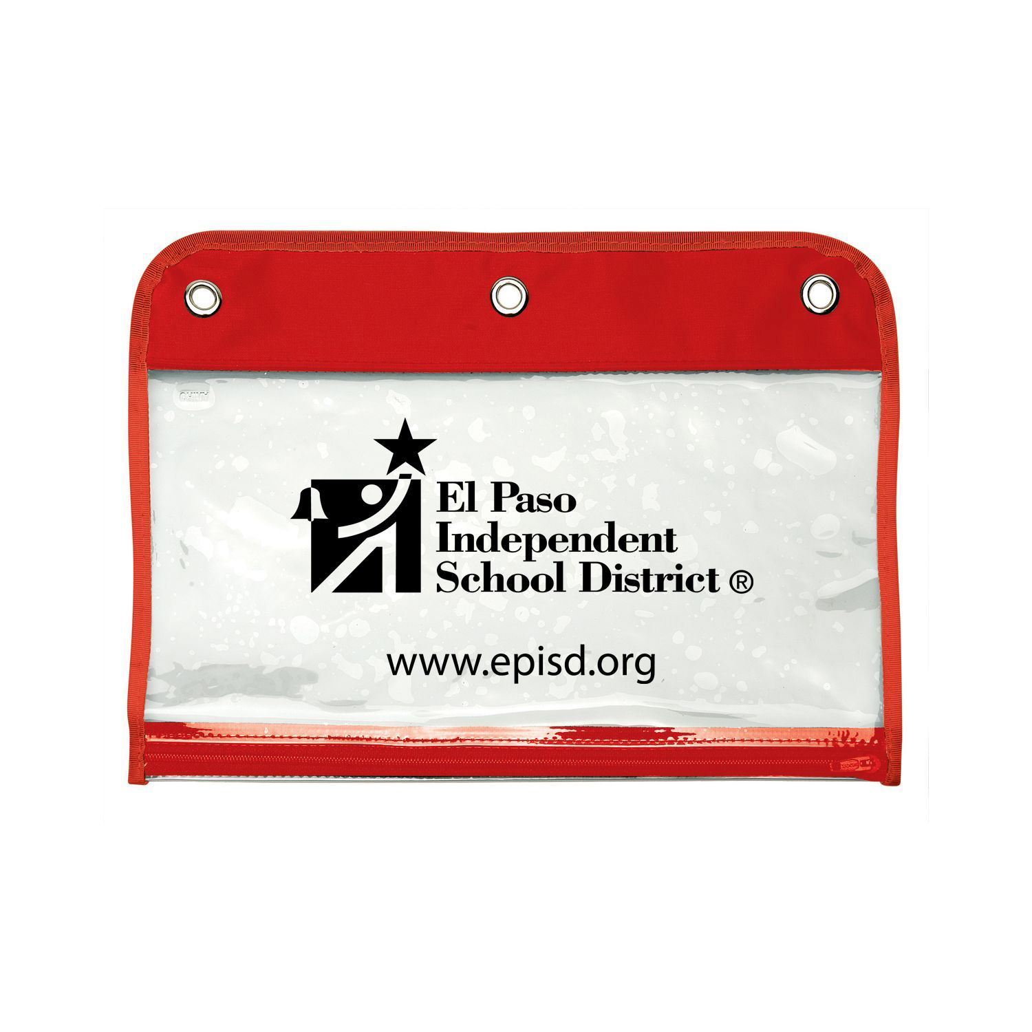 Zippered Portfolio Pouch W/Three Holes 1