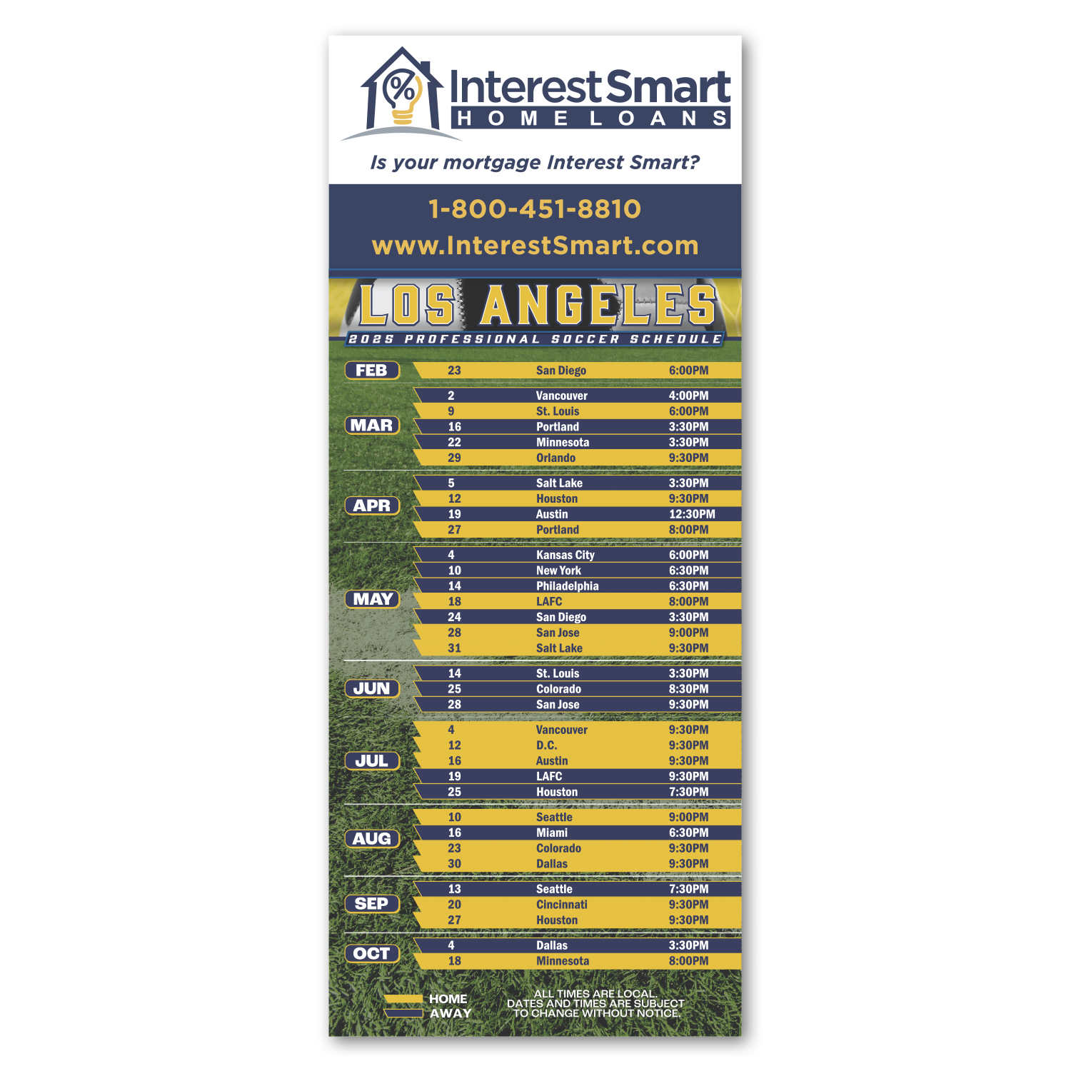 Soccer Schedule Magnet 1