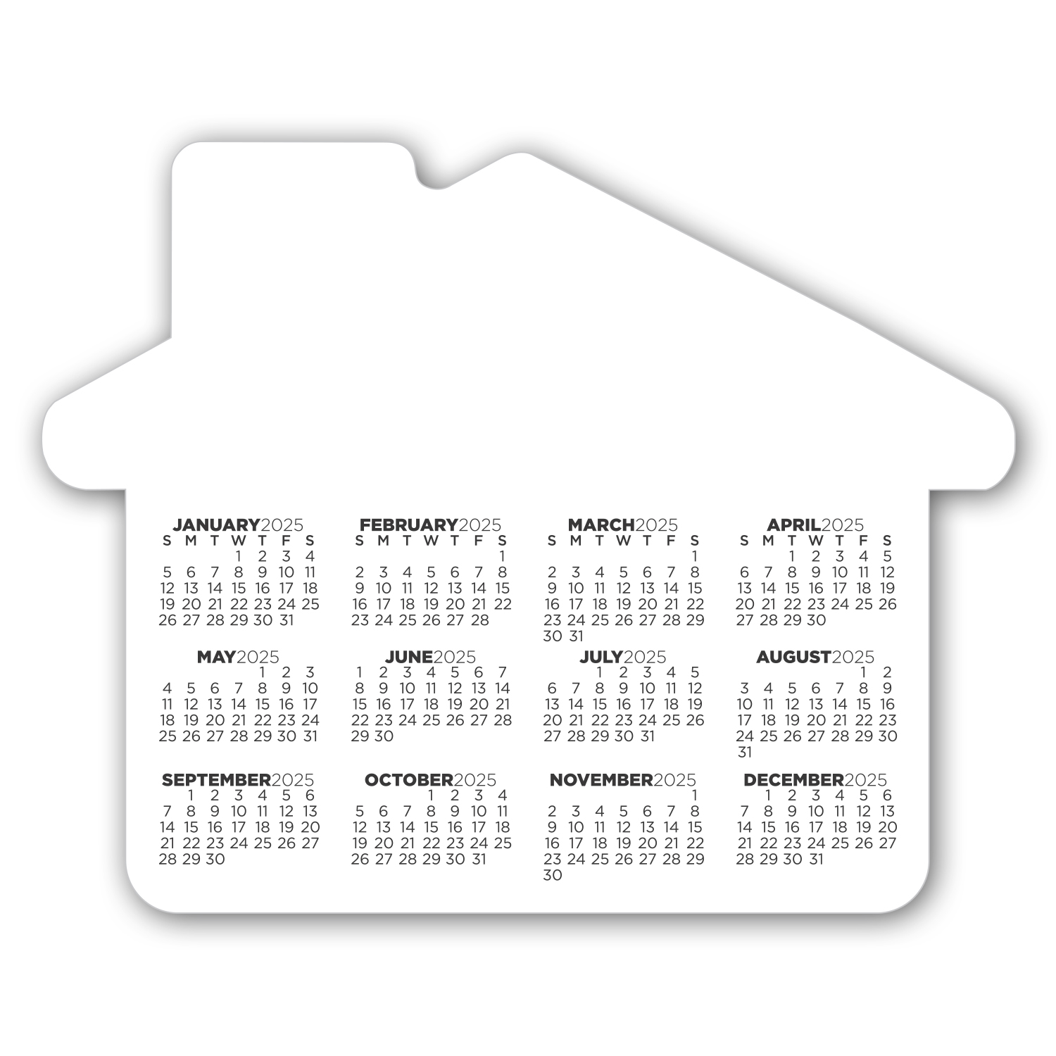 Calendar House Magnet 1