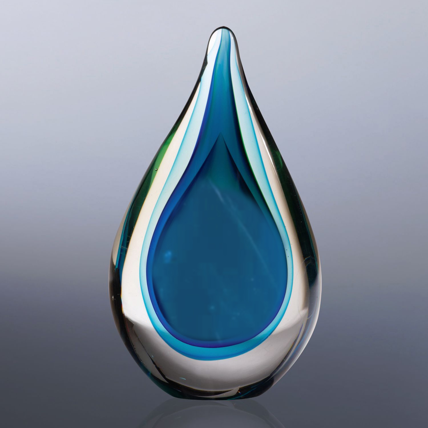 Fusion Art Glass Award w/ Clear Base 1