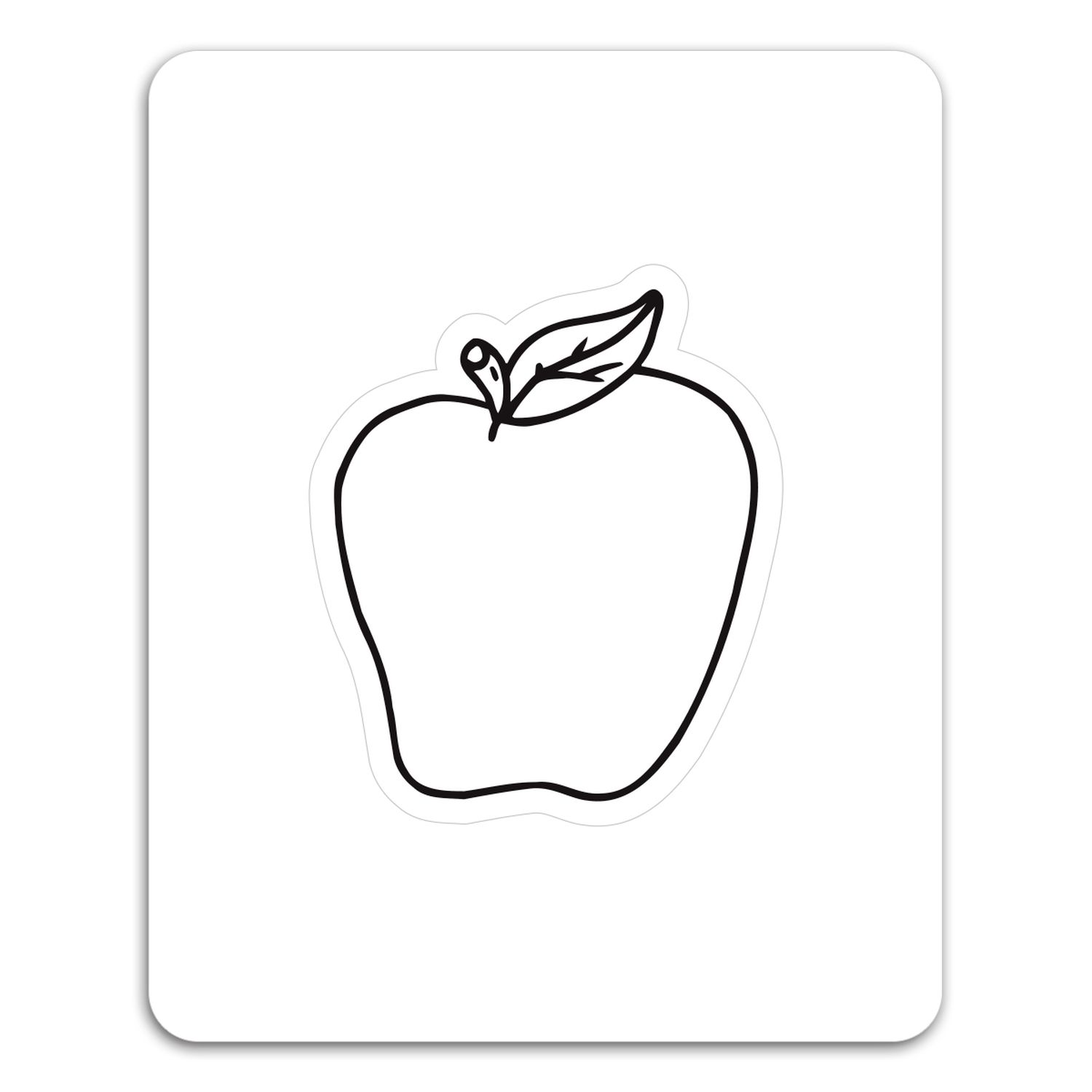 Apple Punch Out Picture Frame Magnet 1