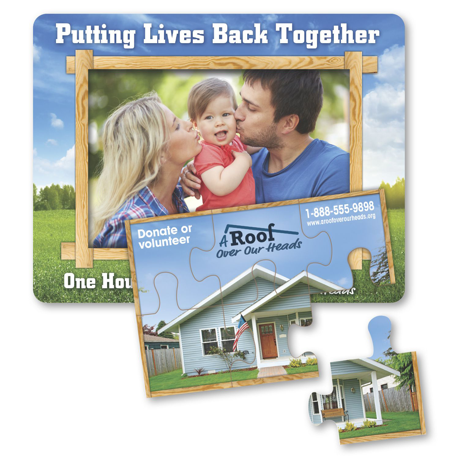 Puzzle Picture Frame Magnet 1
