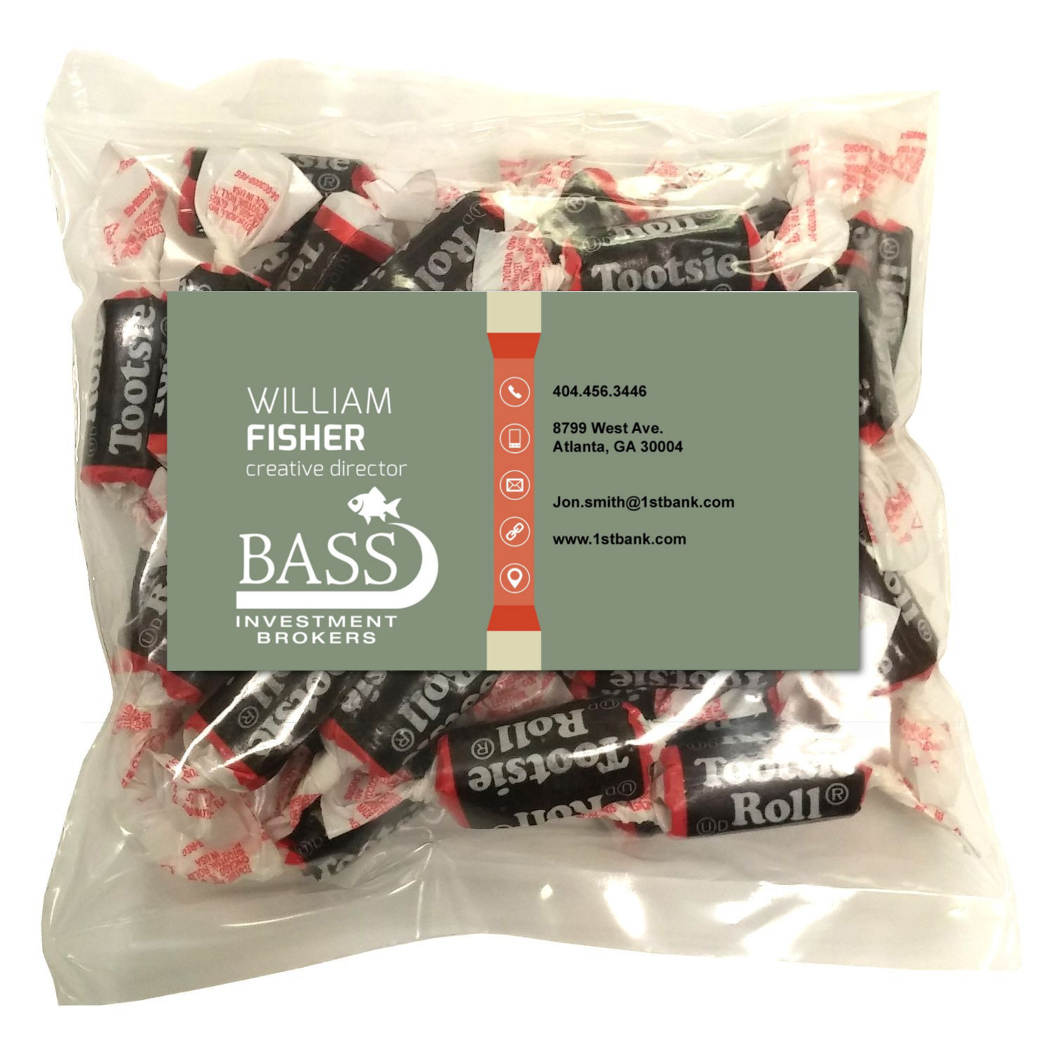 Large Snack Bag with Rectangle Magnet Standard Fill 1