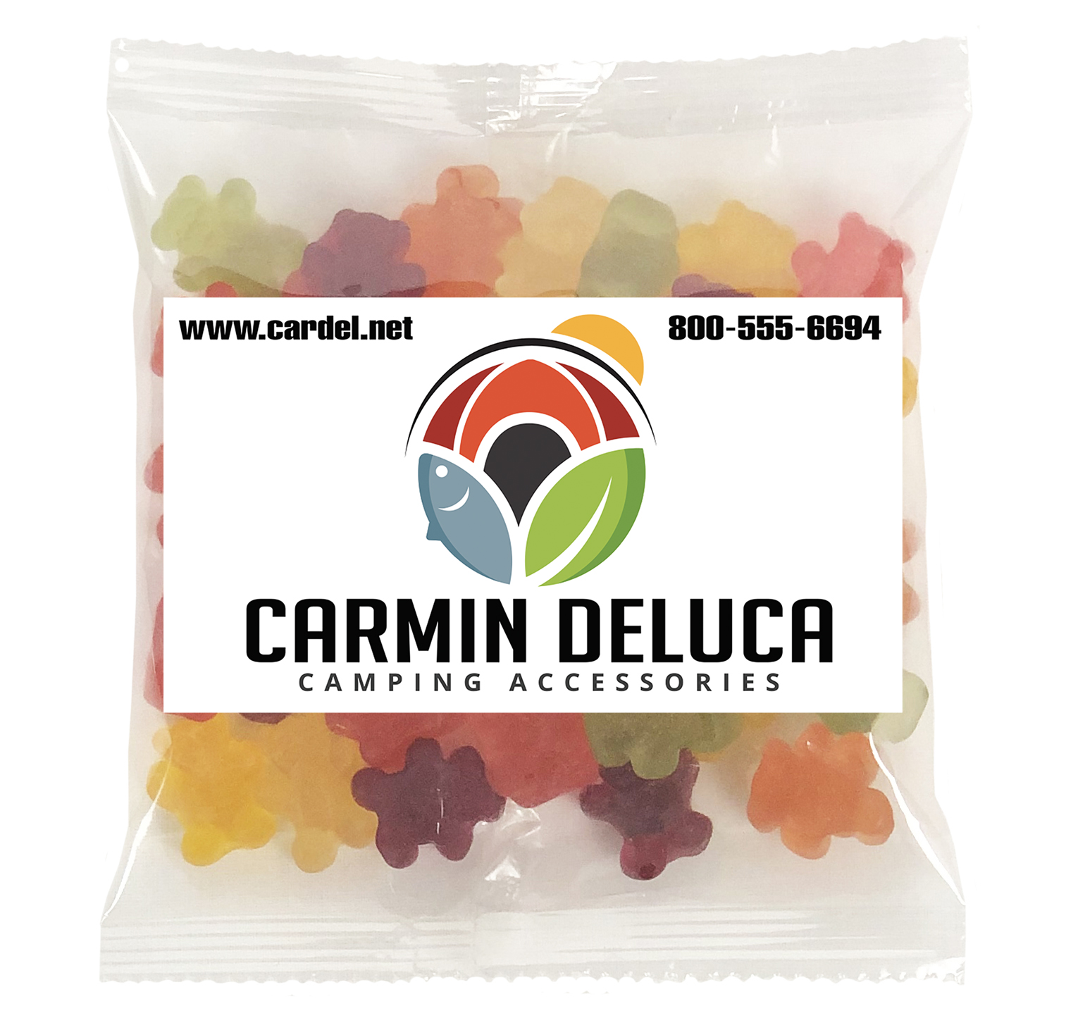 Large Snack Bag with Rectangle Magnet Standard Fill 1