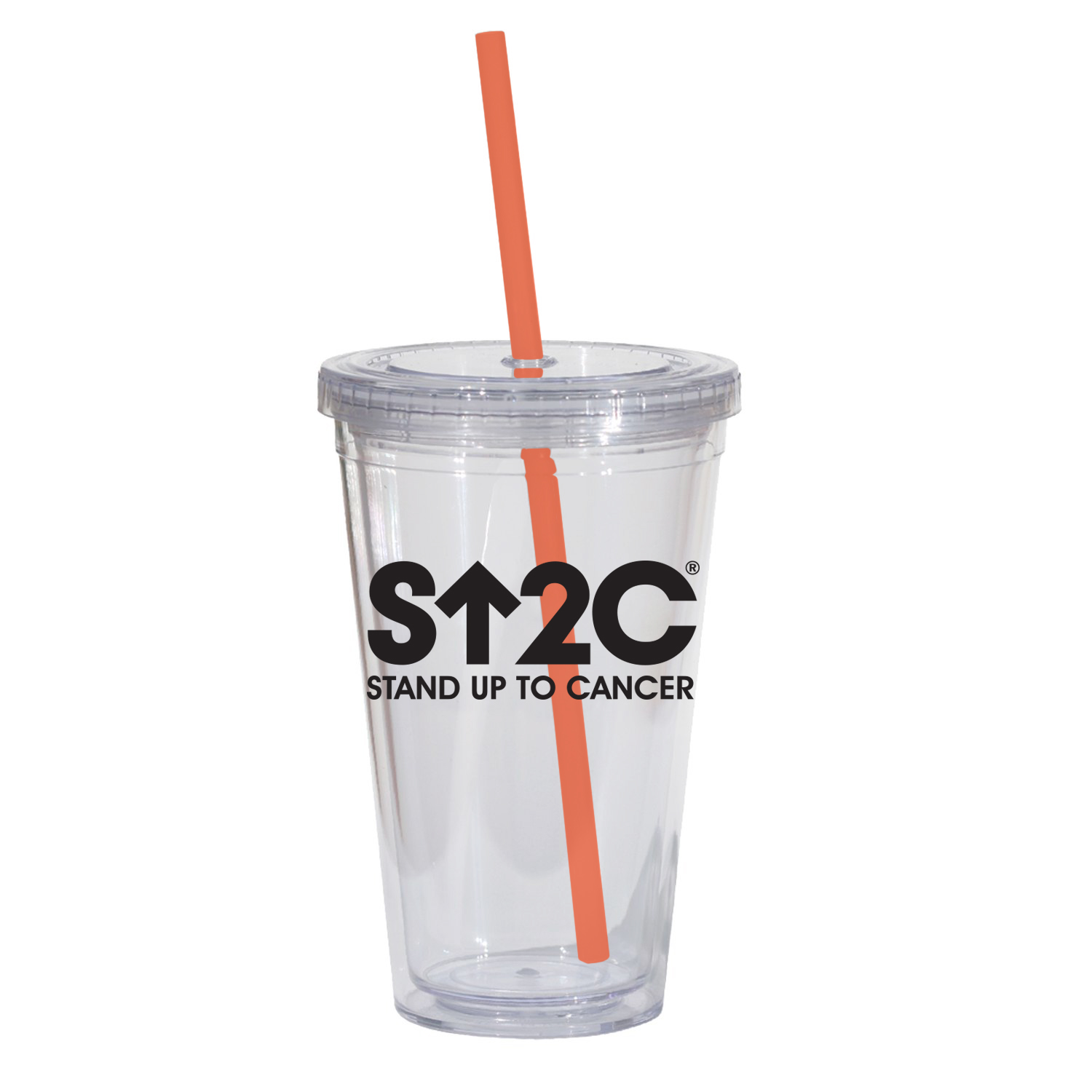 Double Wall 16 Oz Tumbler - Clear 1