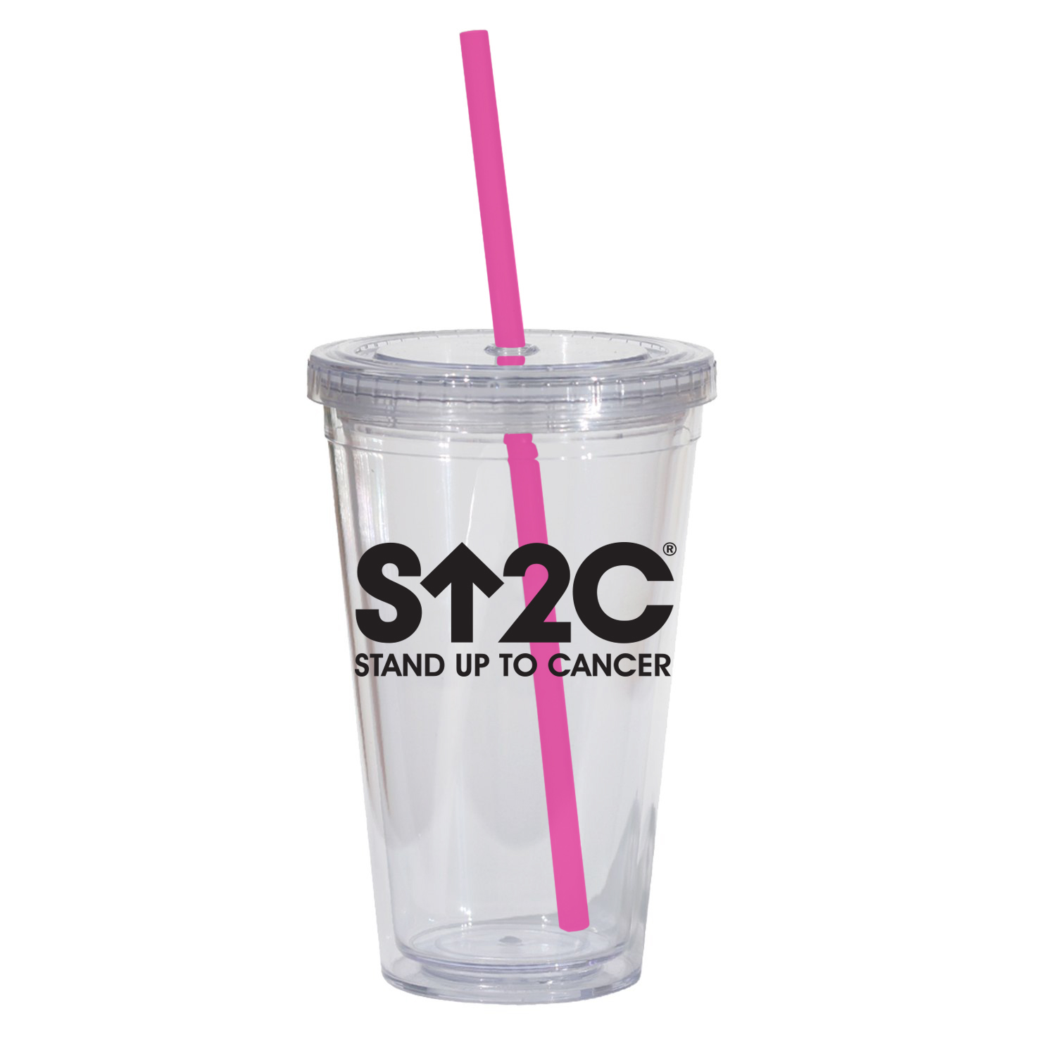 Double Wall 16 Oz Tumbler - Clear 1