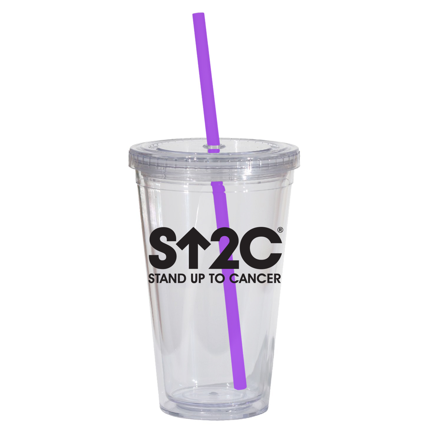 Double Wall 16 Oz Tumbler - Clear 1