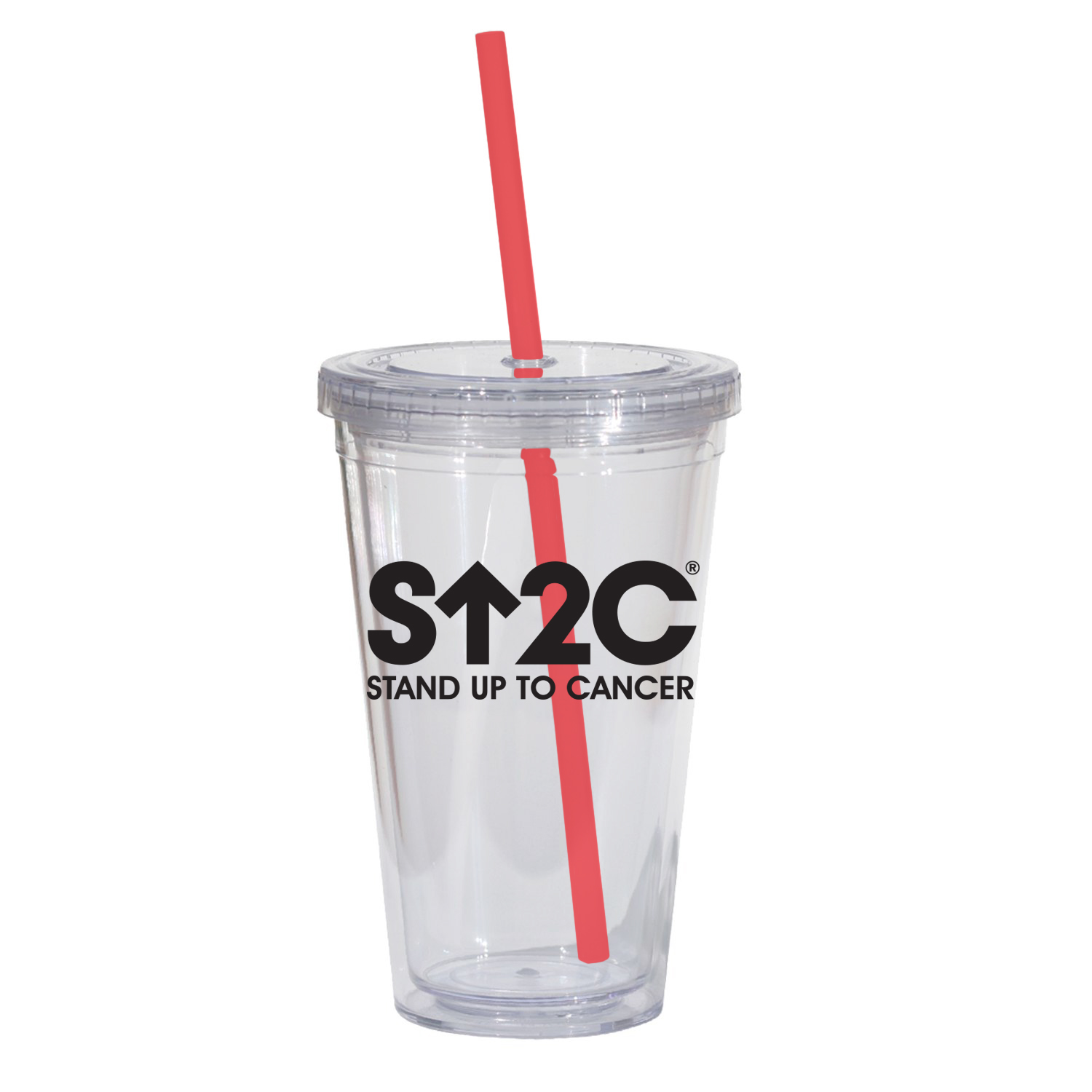 Double Wall 16 Oz Tumbler - Clear 1