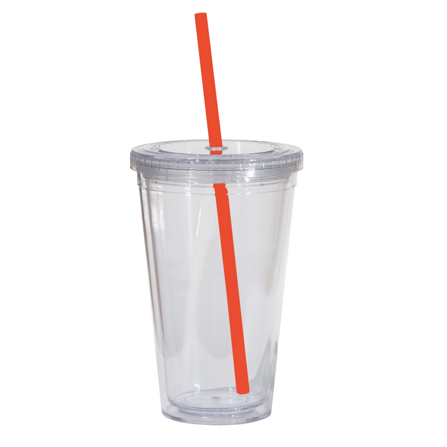Double Wall 16 Oz Tumbler - Clear 1