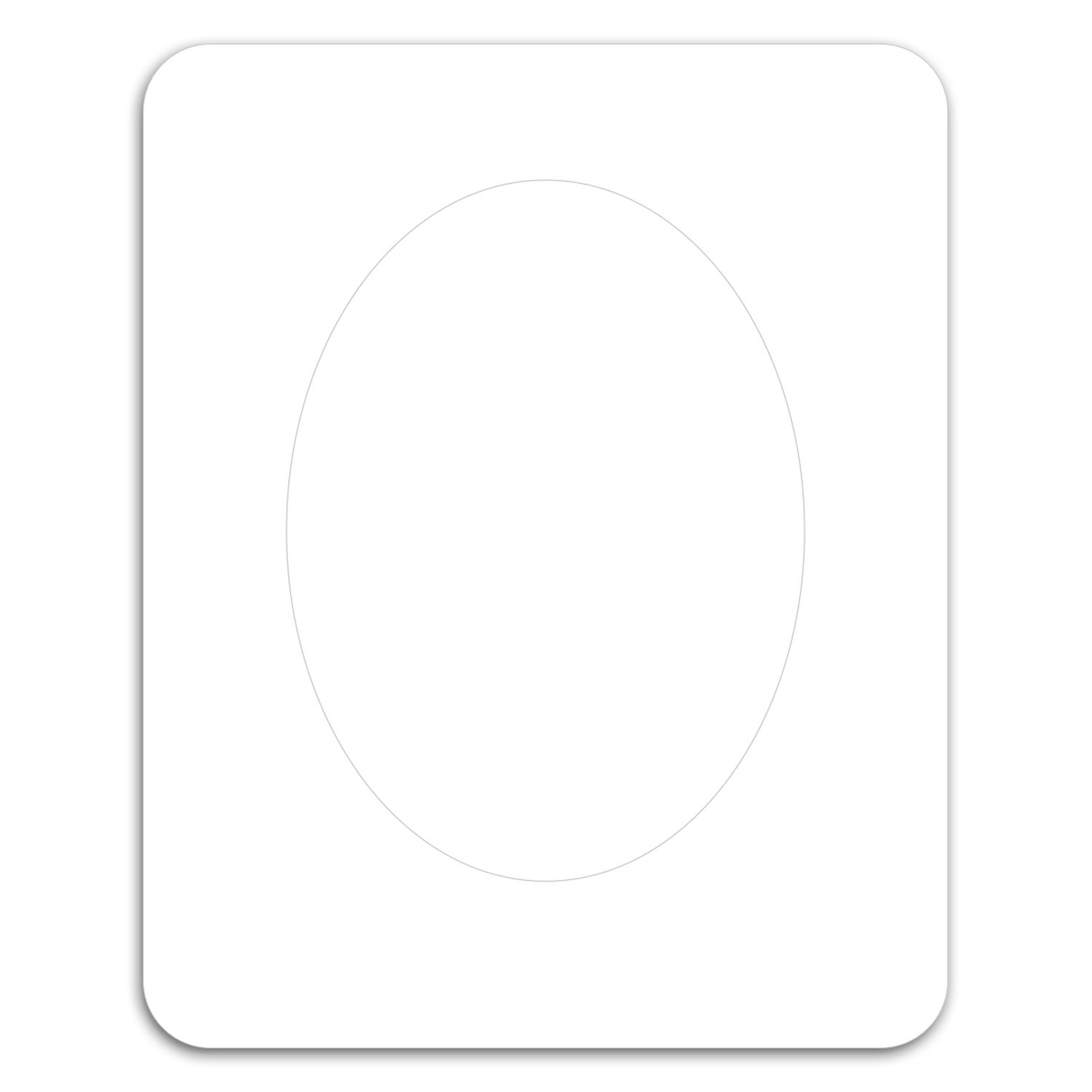 Oval Punch Out Picture Frame Magnet 1