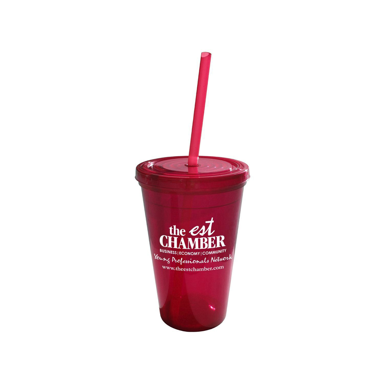 Geneva 16 Oz Tumbler w/Straw 1