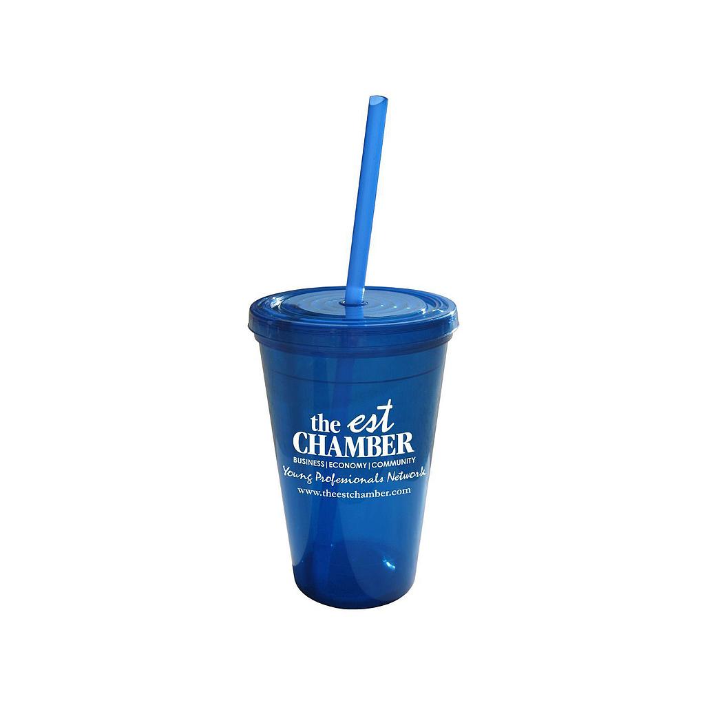 Geneva 16 Oz Tumbler w/Straw 1