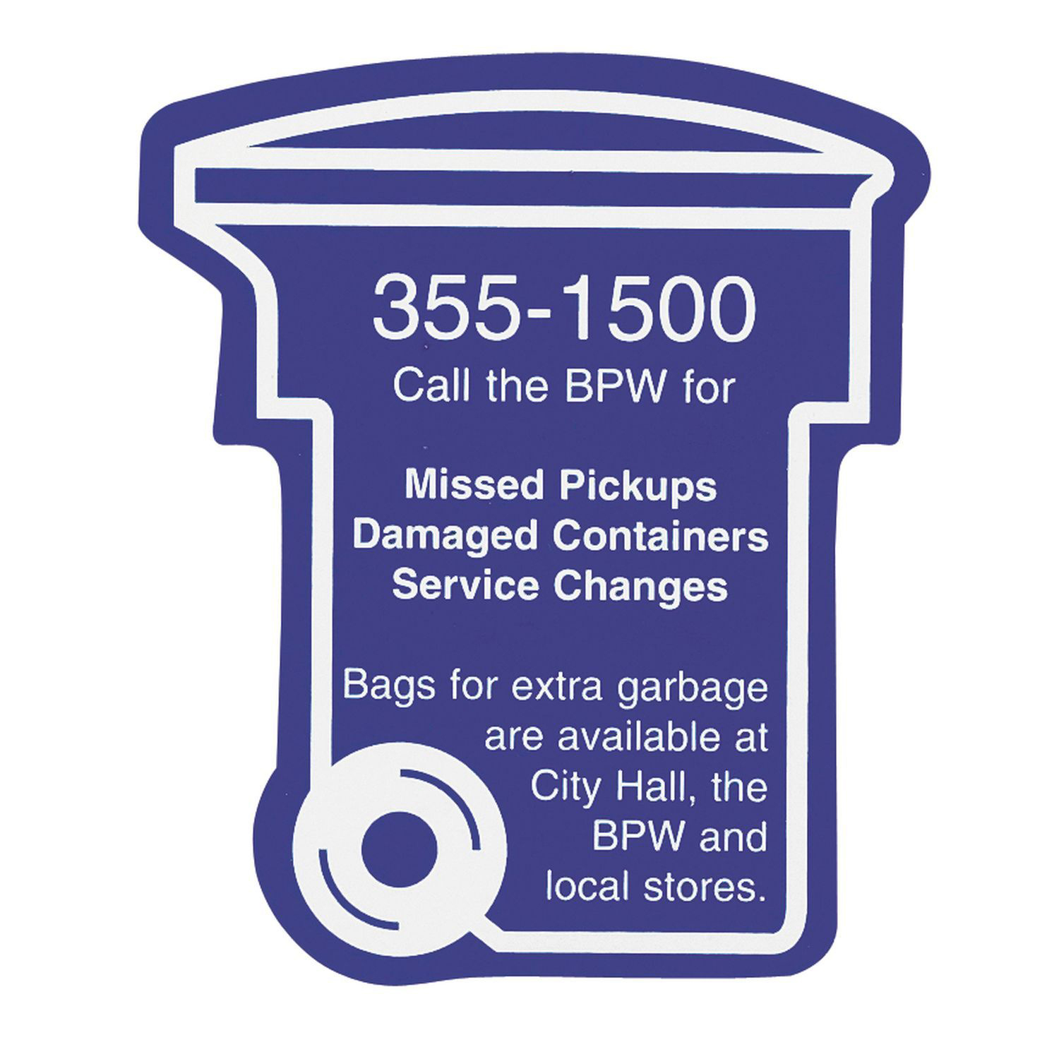 Trash / Recycling Bin Magnet 1