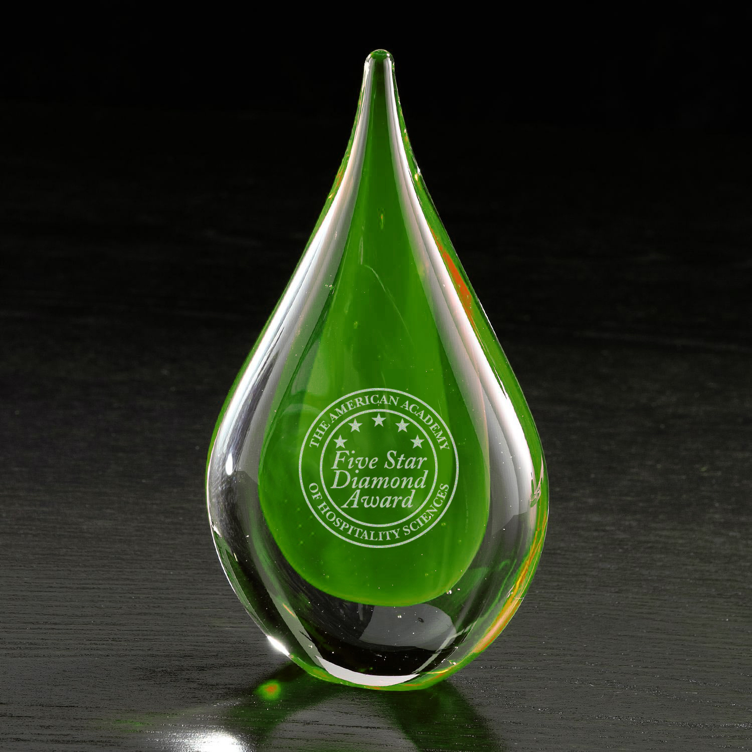 Fusion Art Glass Award w/ Blue Base 1
