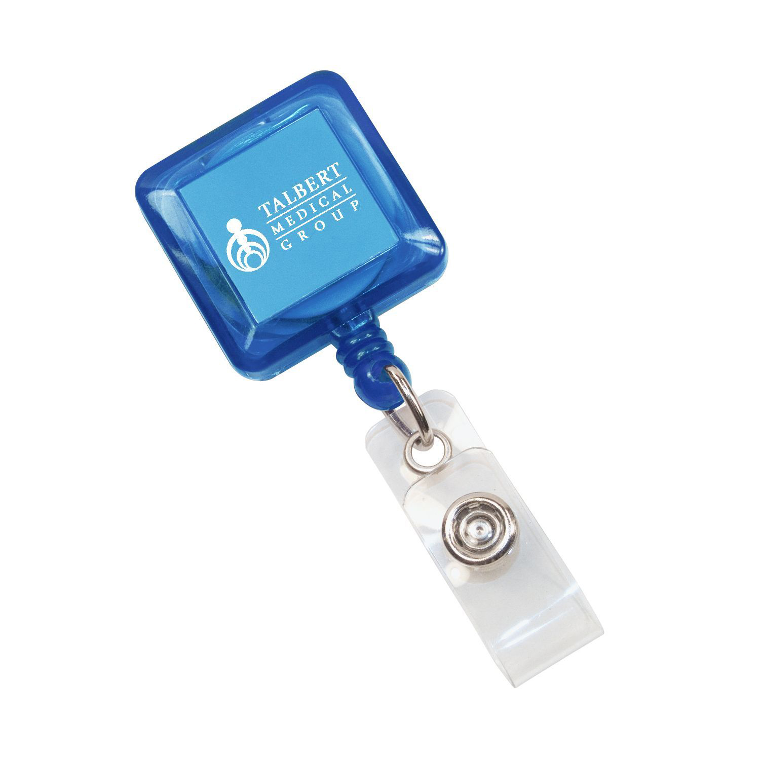 Square Retractable Badge Holder 1